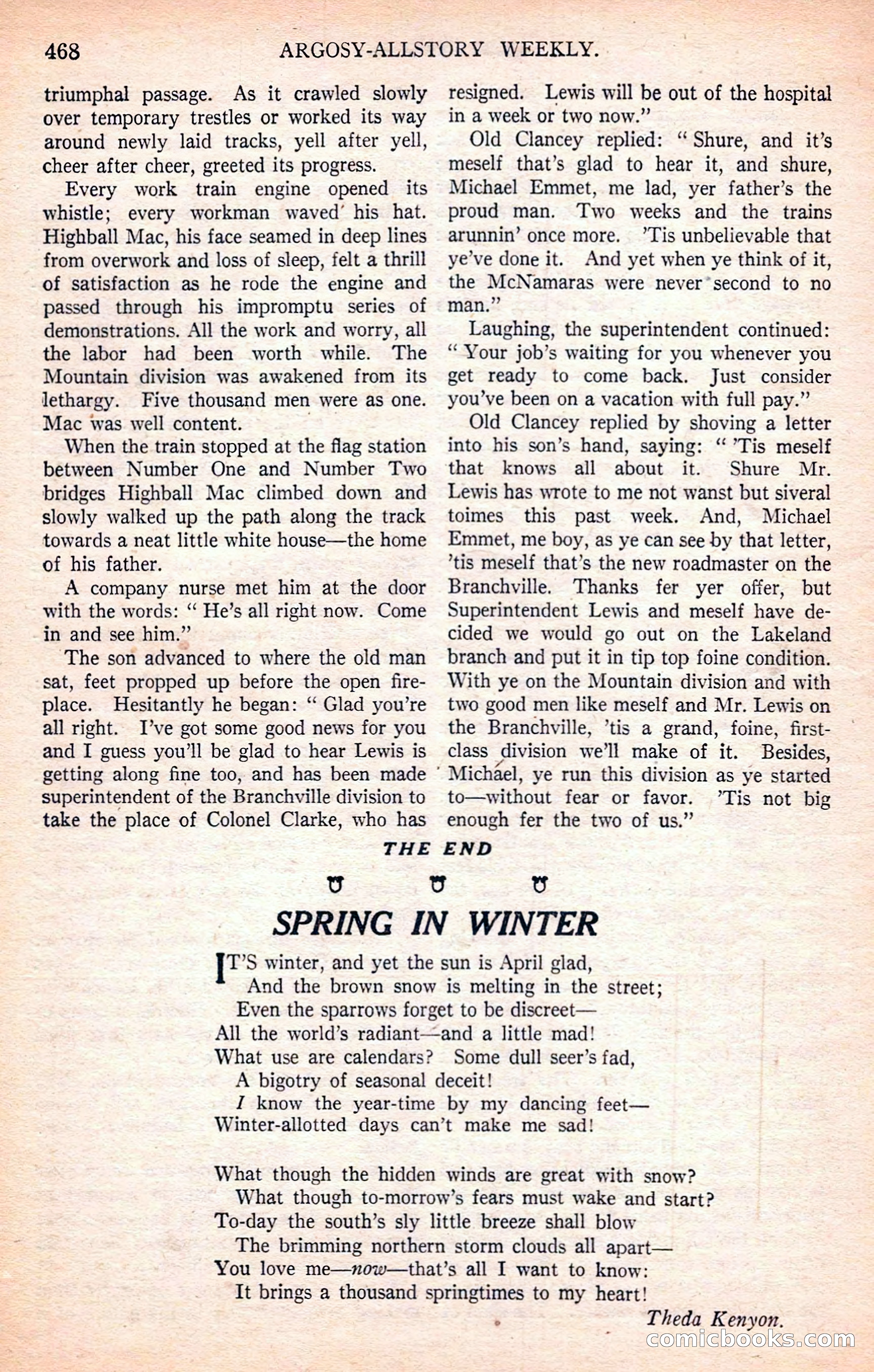 Argosy All-Story Weekly — page 158 of 170