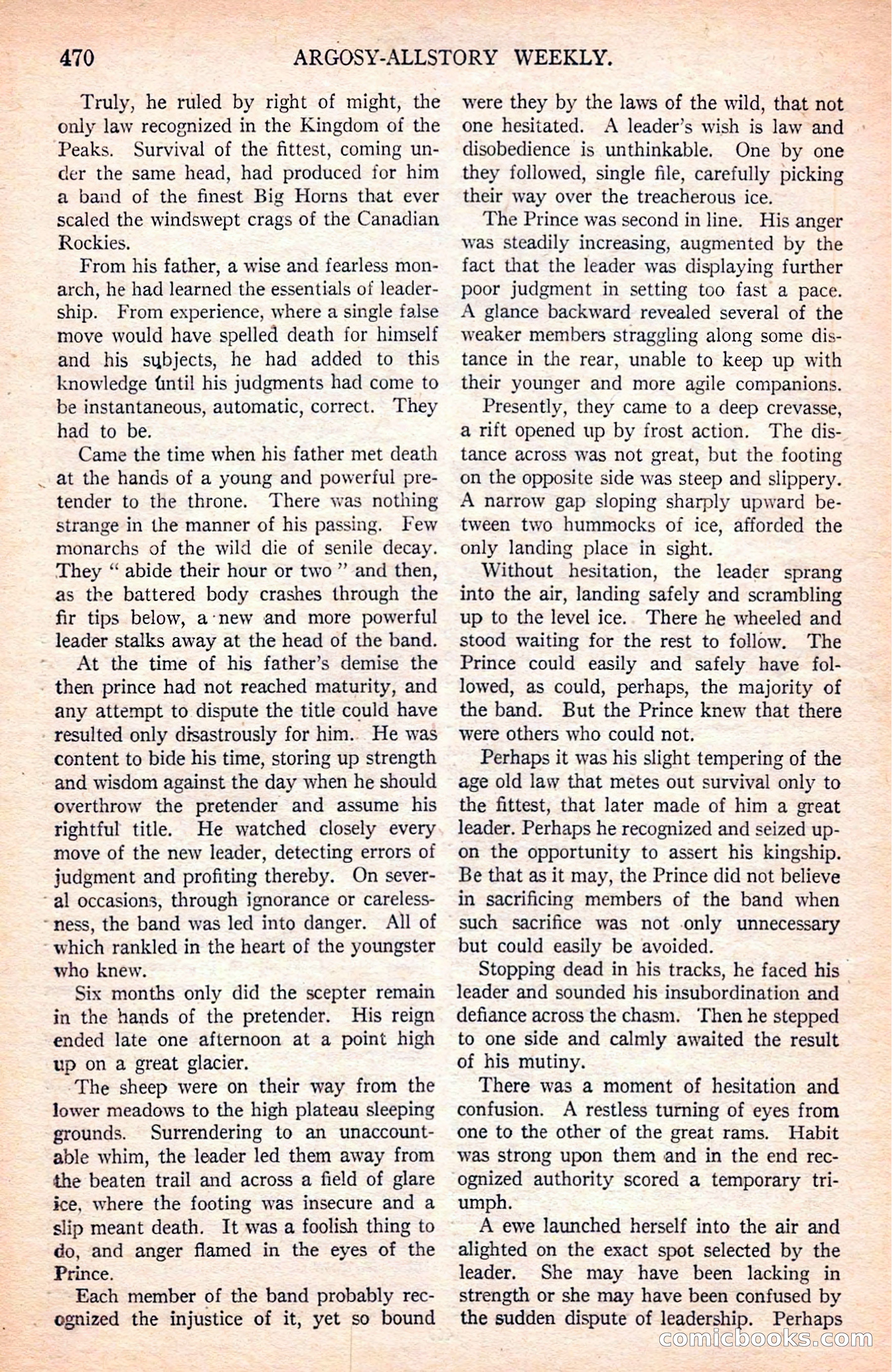 Argosy All-Story Weekly — page 160 of 170