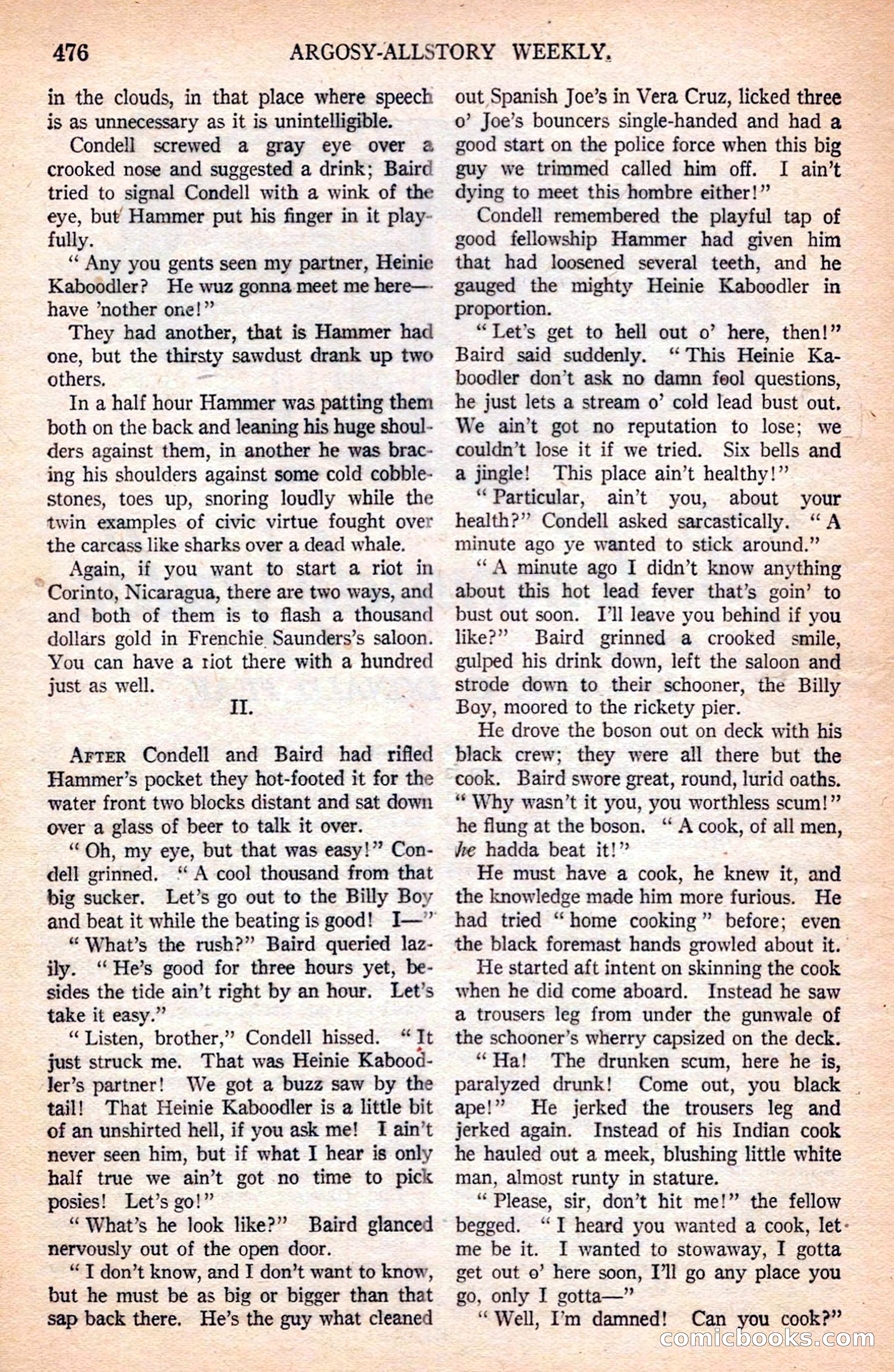 Argosy All-Story Weekly — page 166 of 170