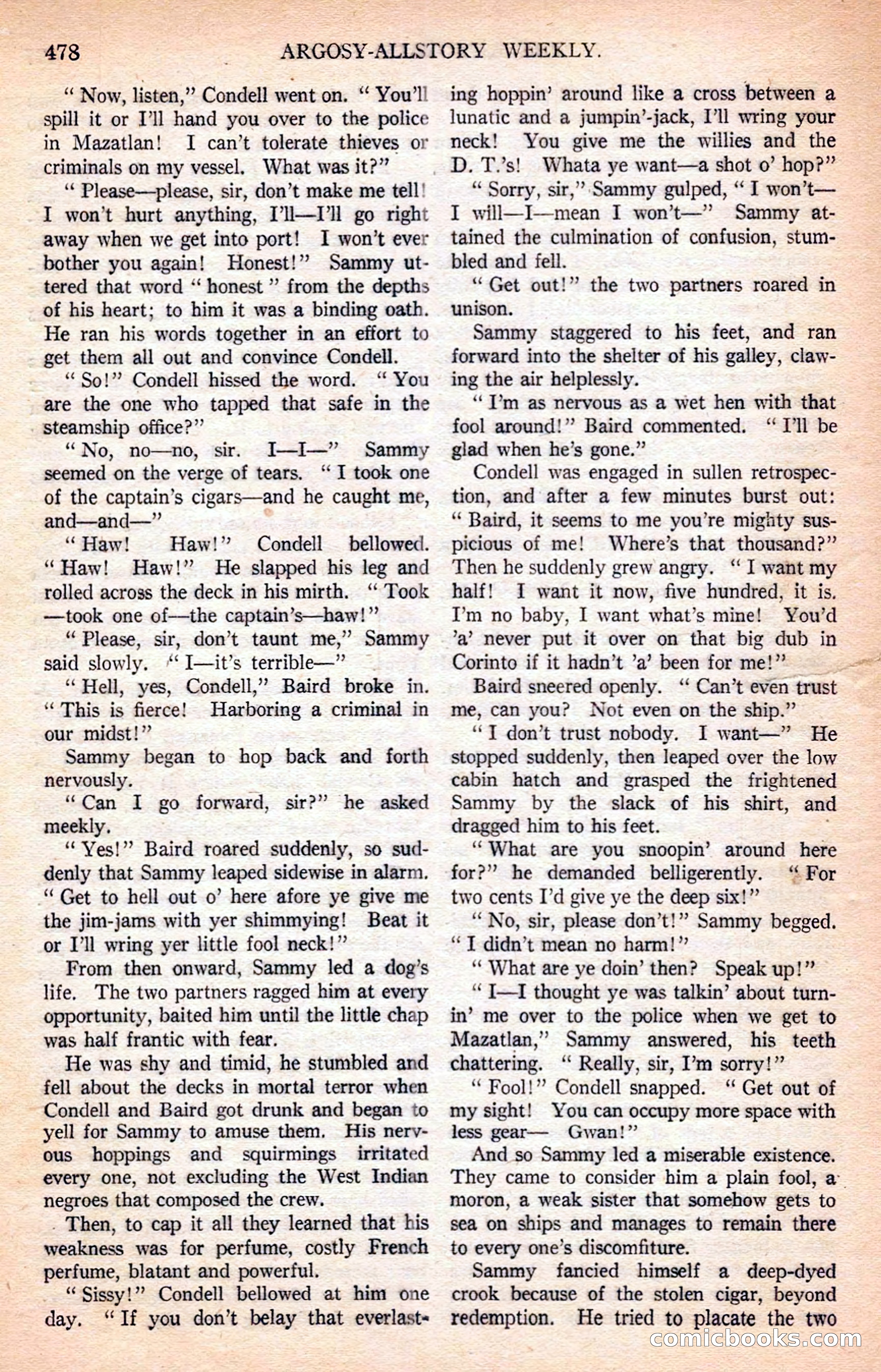 Argosy All-Story Weekly — page 168 of 170
