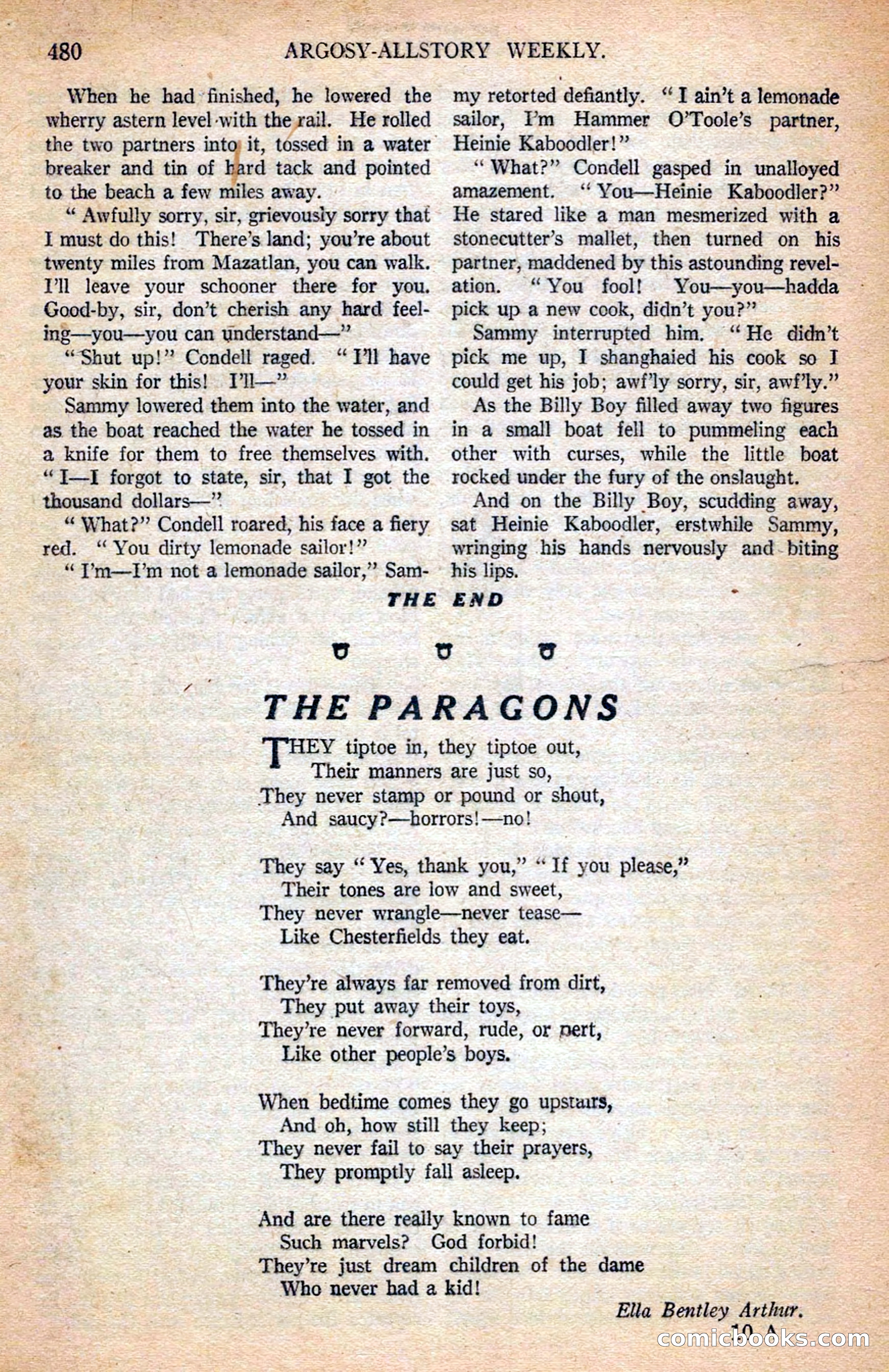 Argosy All-Story Weekly — page 170 of 170