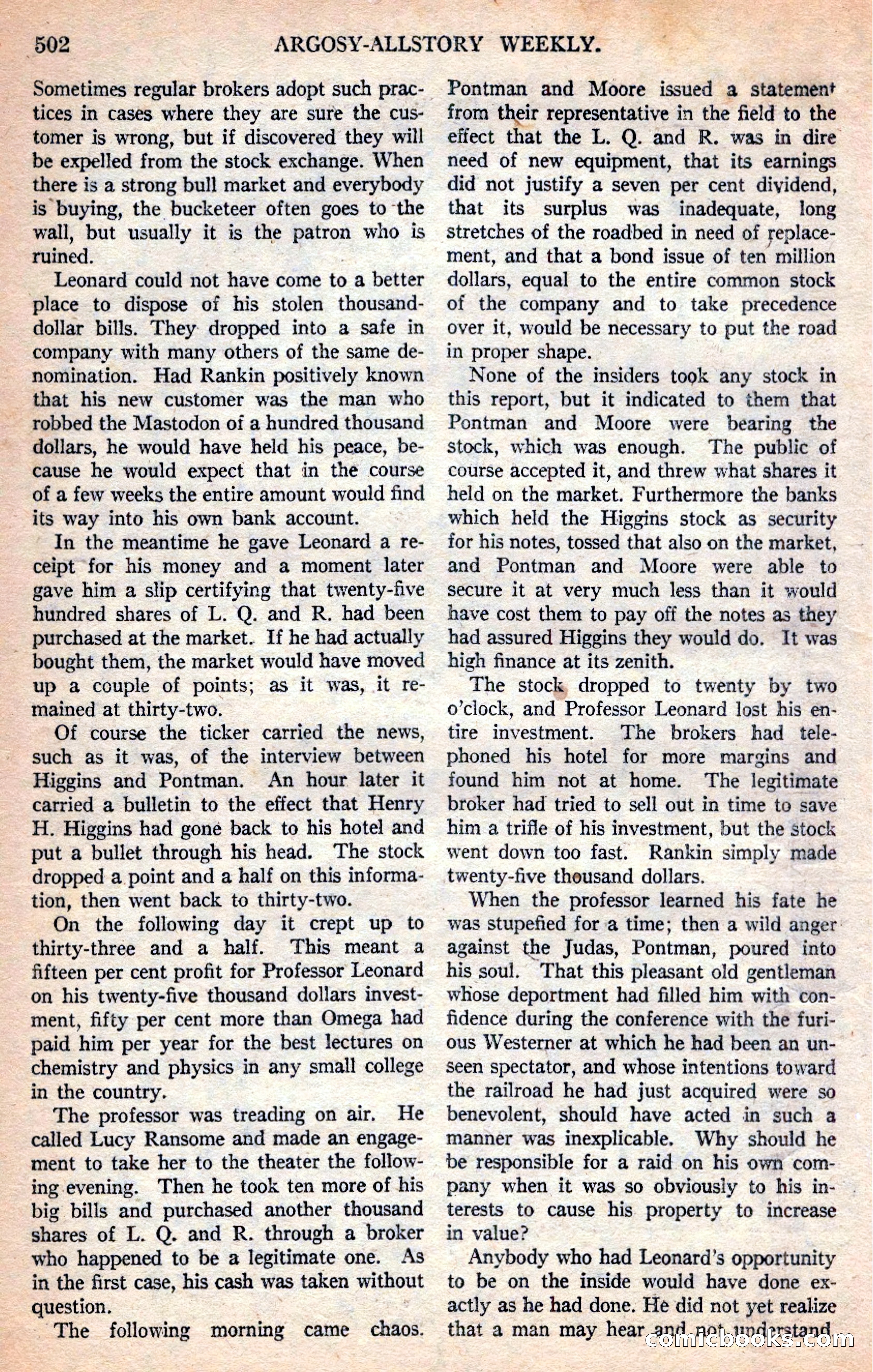 Argosy All-Story Weekly — page 32 of 170