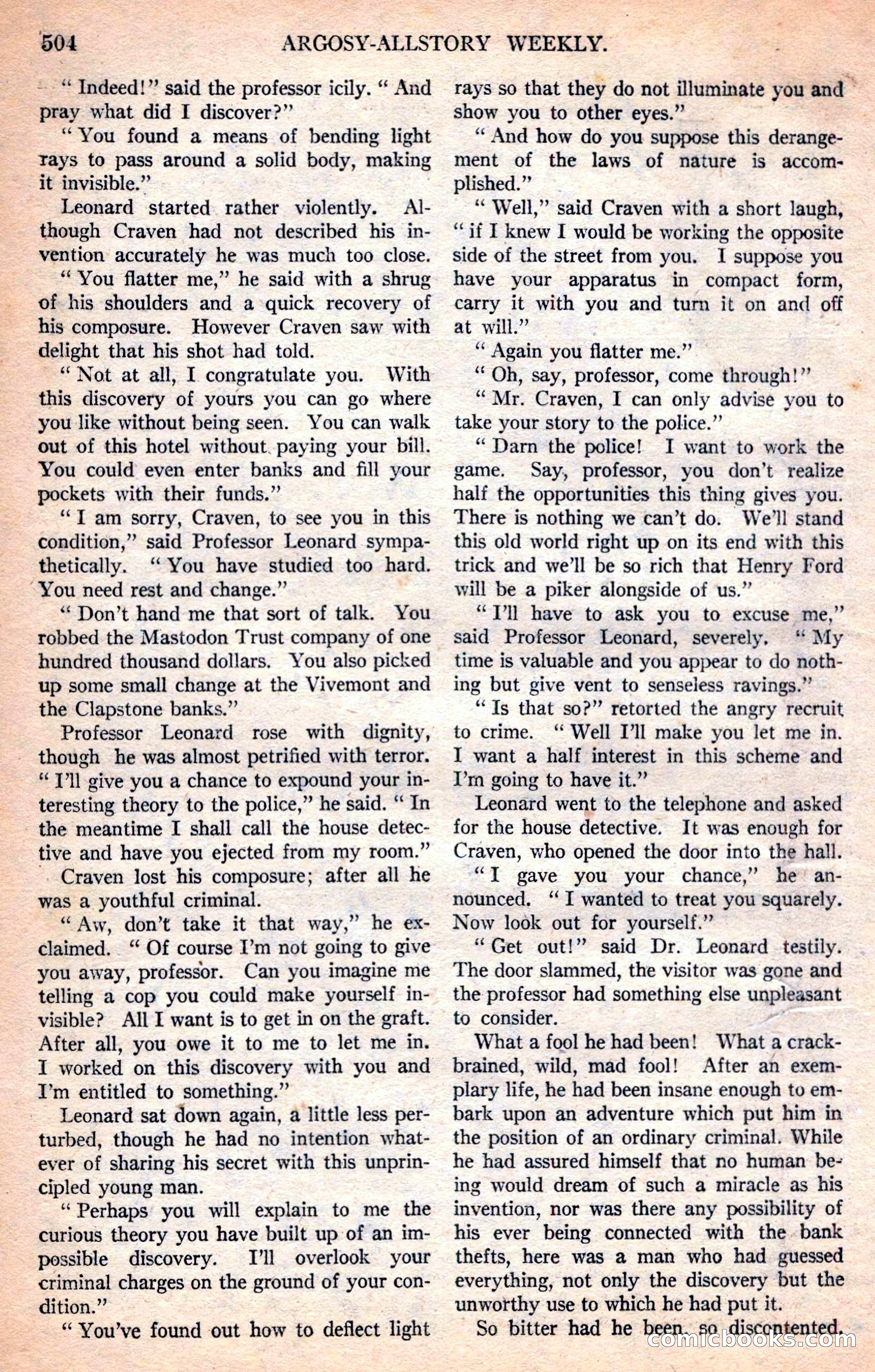 Argosy All-Story Weekly — page 34 of 170