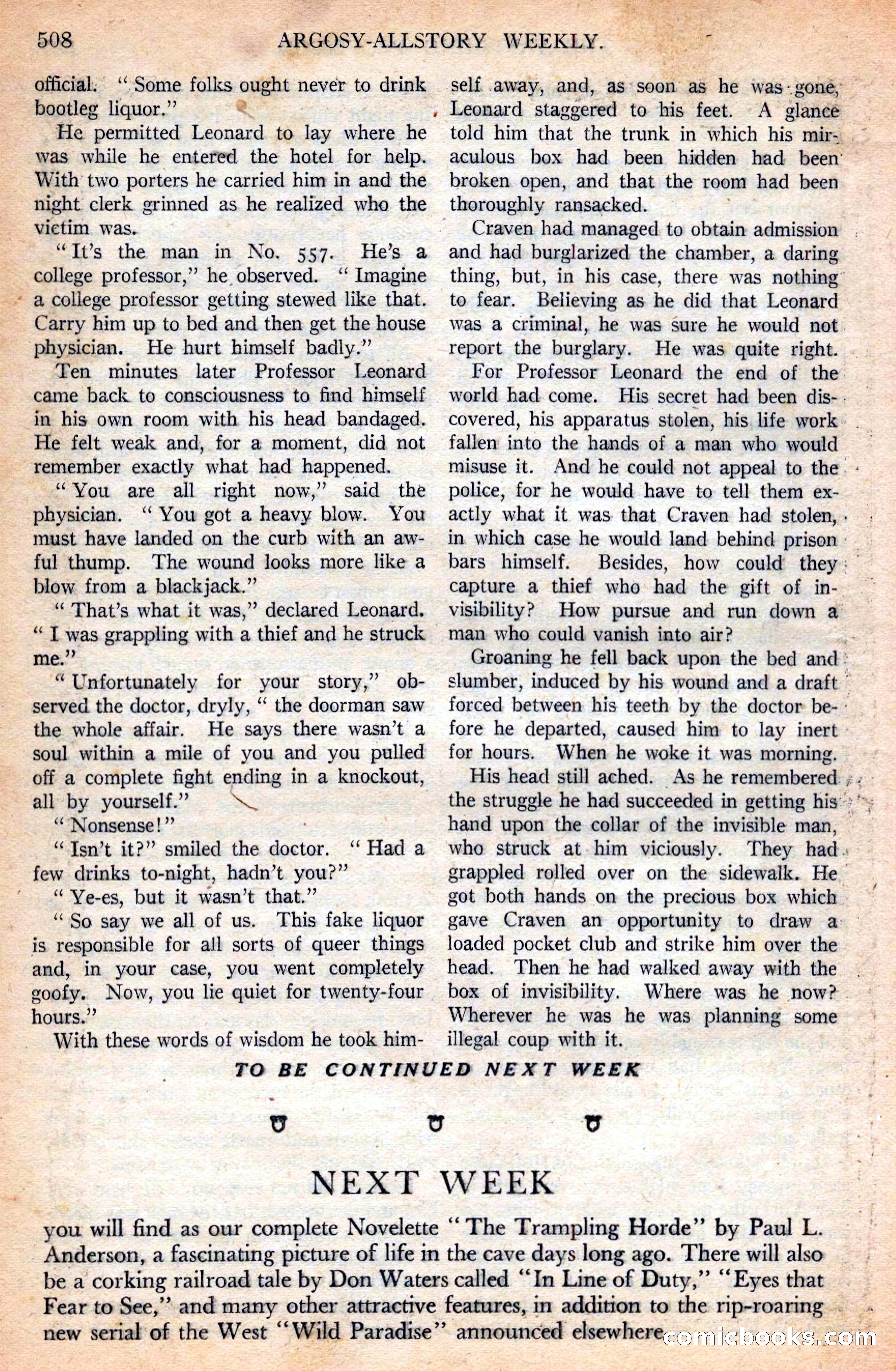Argosy All-Story Weekly — page 38 of 170