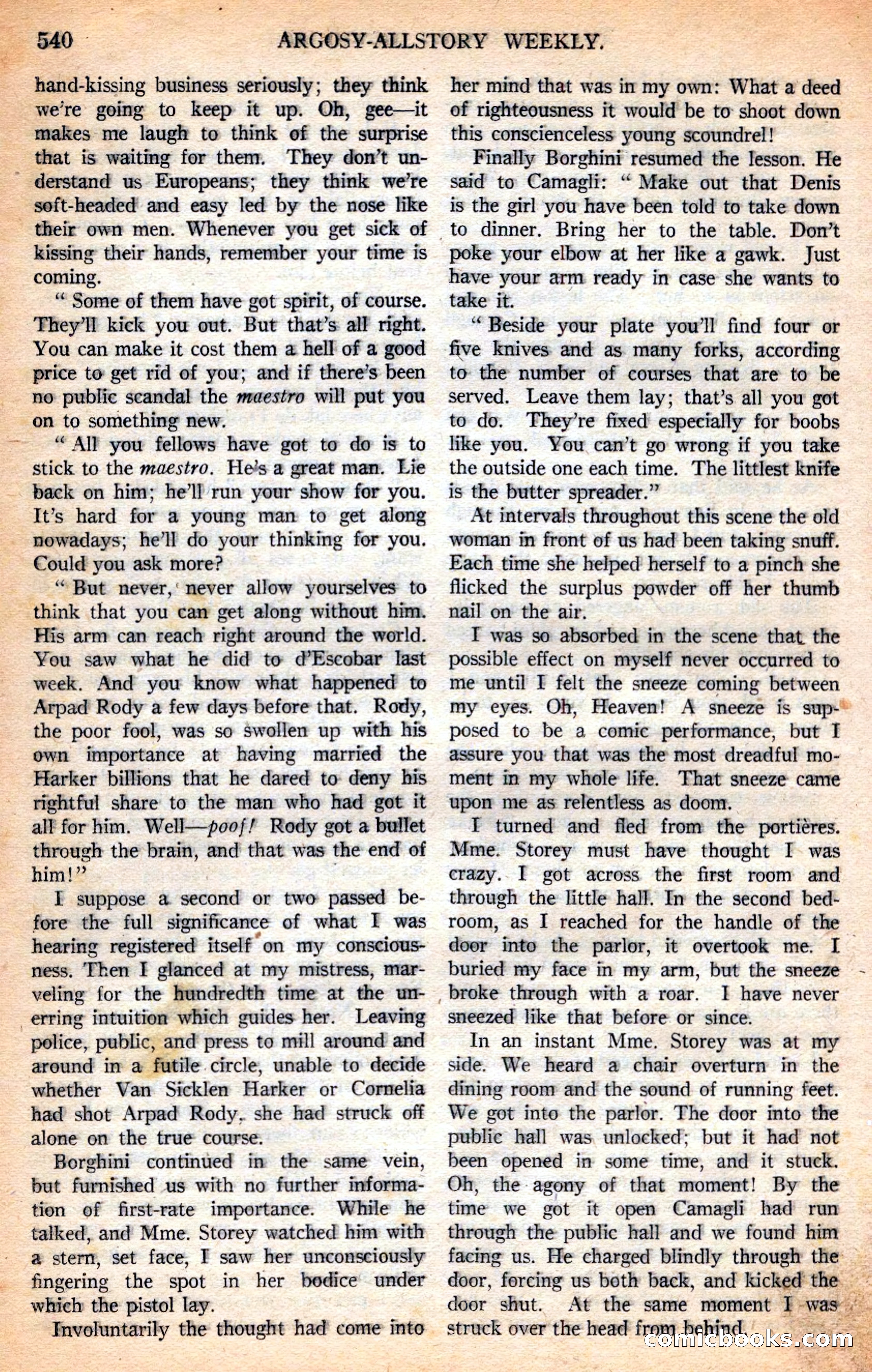 Argosy All-Story Weekly — page 70 of 170