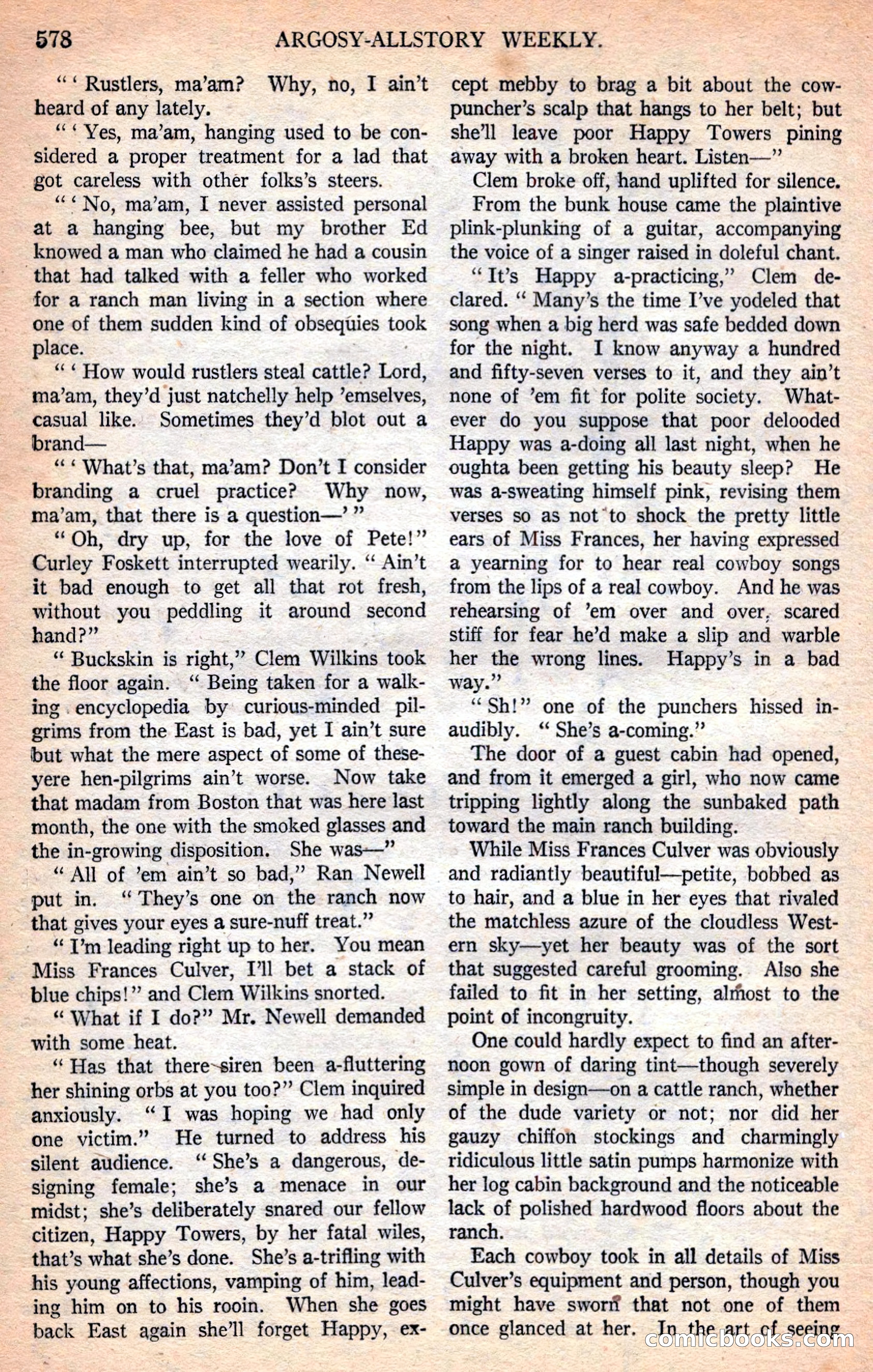 Argosy All-Story Weekly — page 108 of 170