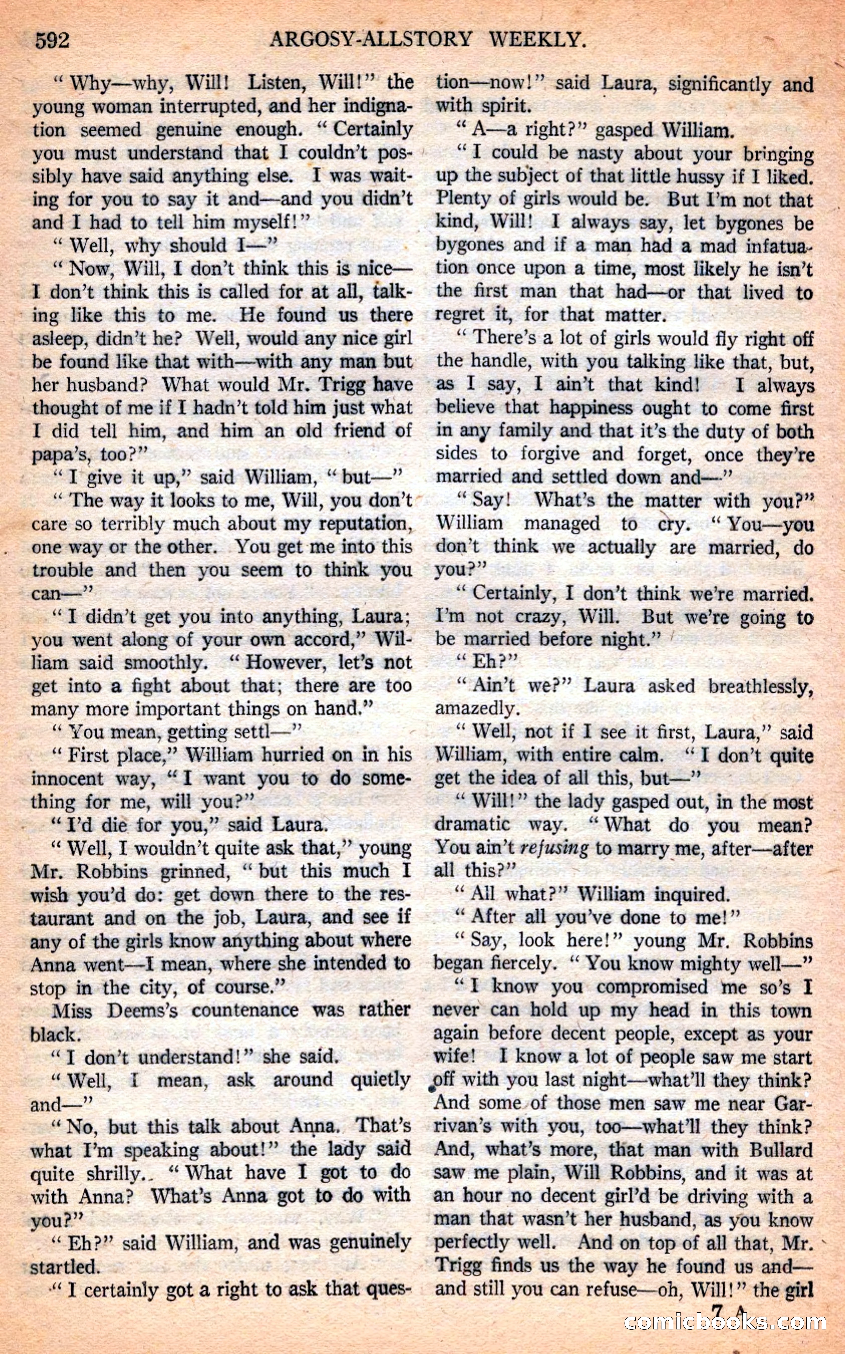 Argosy All-Story Weekly — page 122 of 170