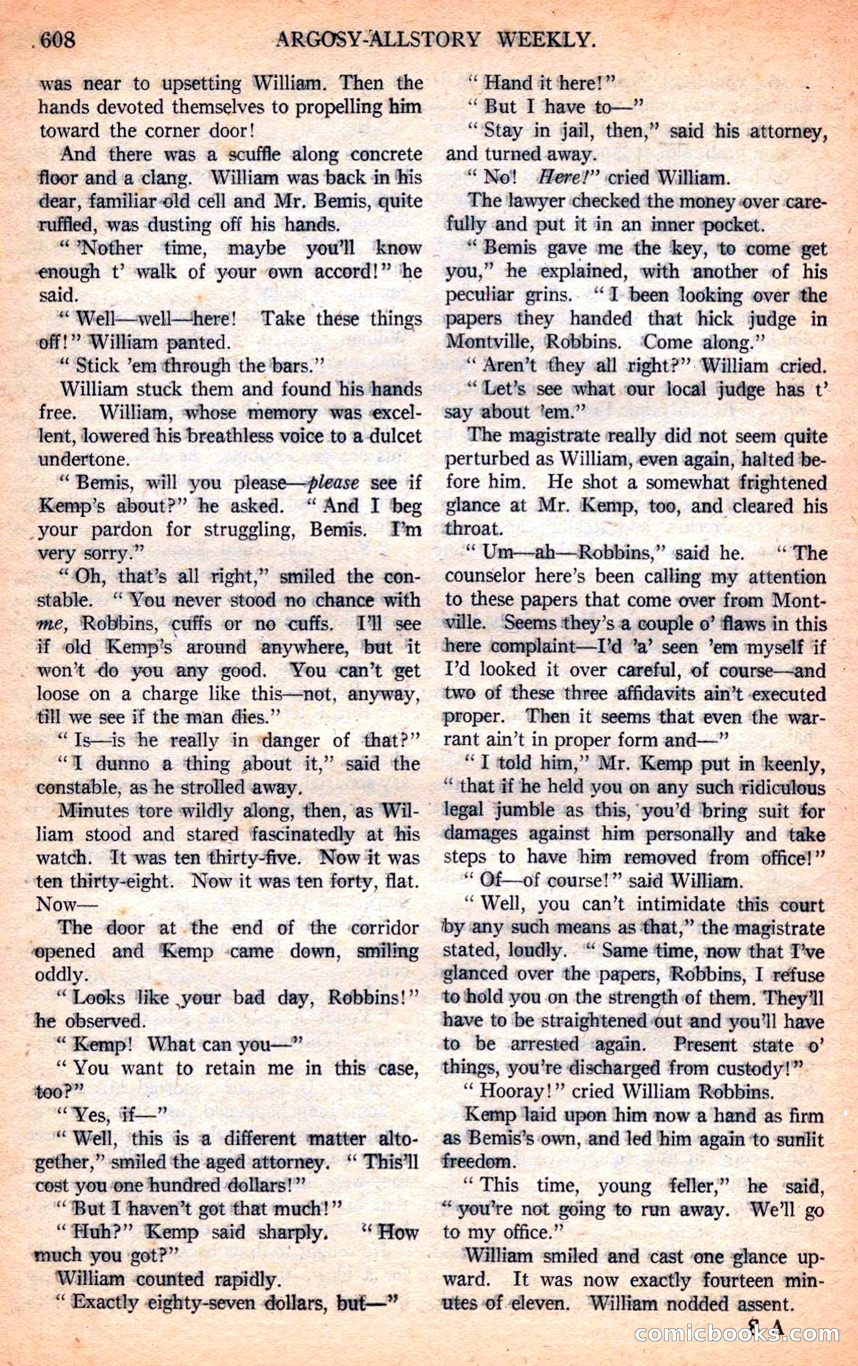 Argosy All-Story Weekly — page 138 of 170
