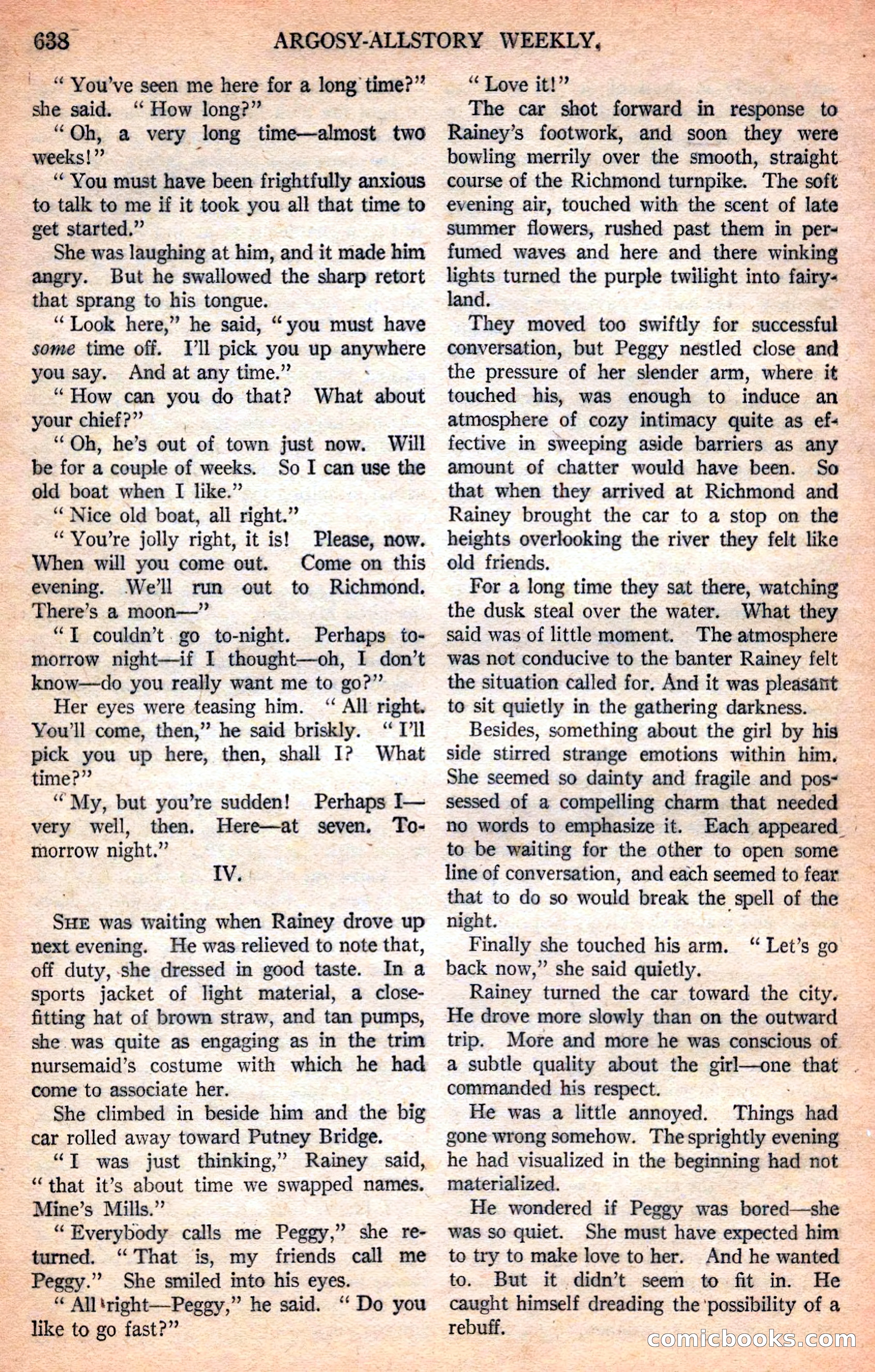 Argosy All-Story Weekly — page 168 of 170