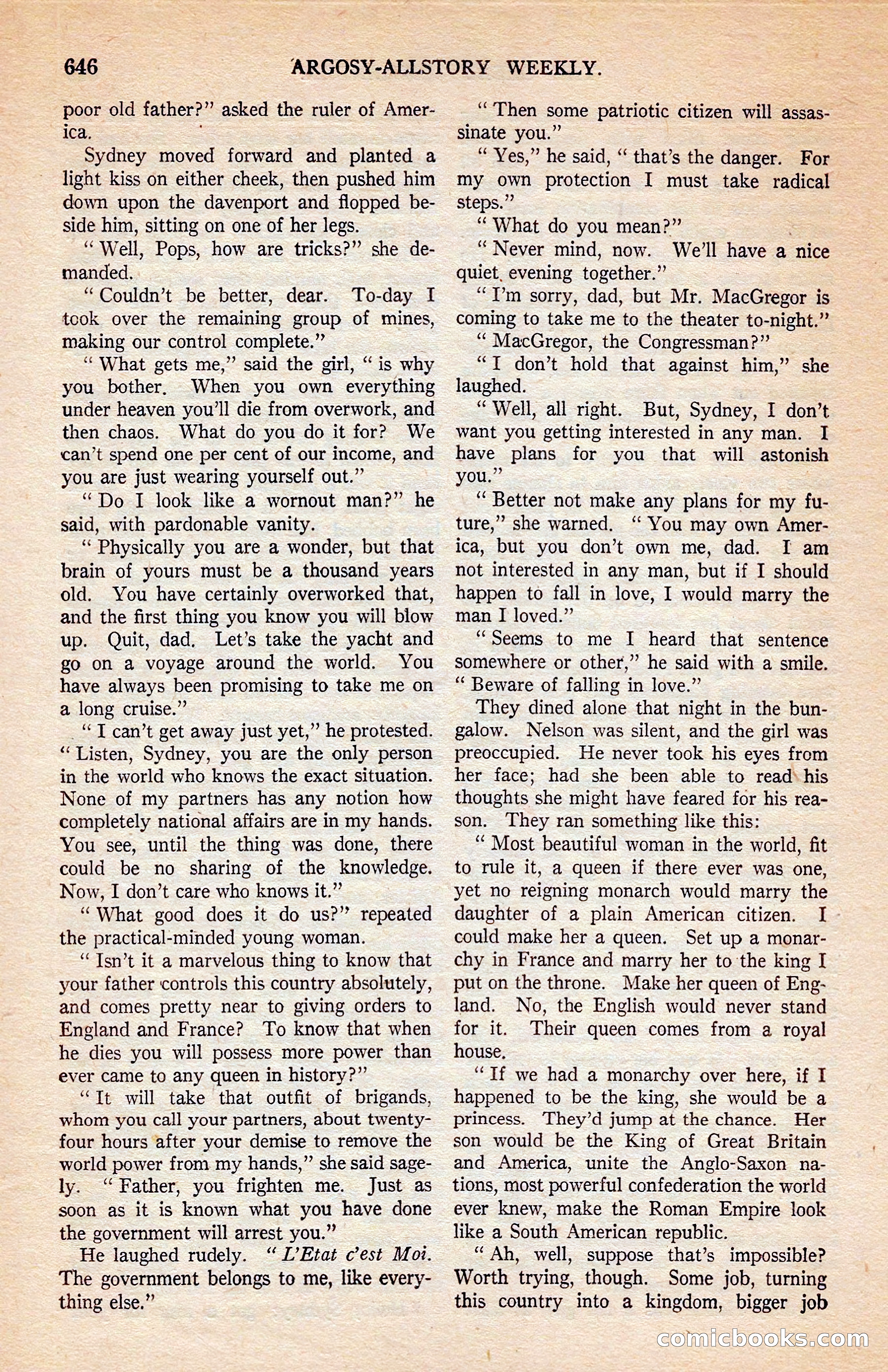 Argosy All-Story Weekly — page 16 of 172