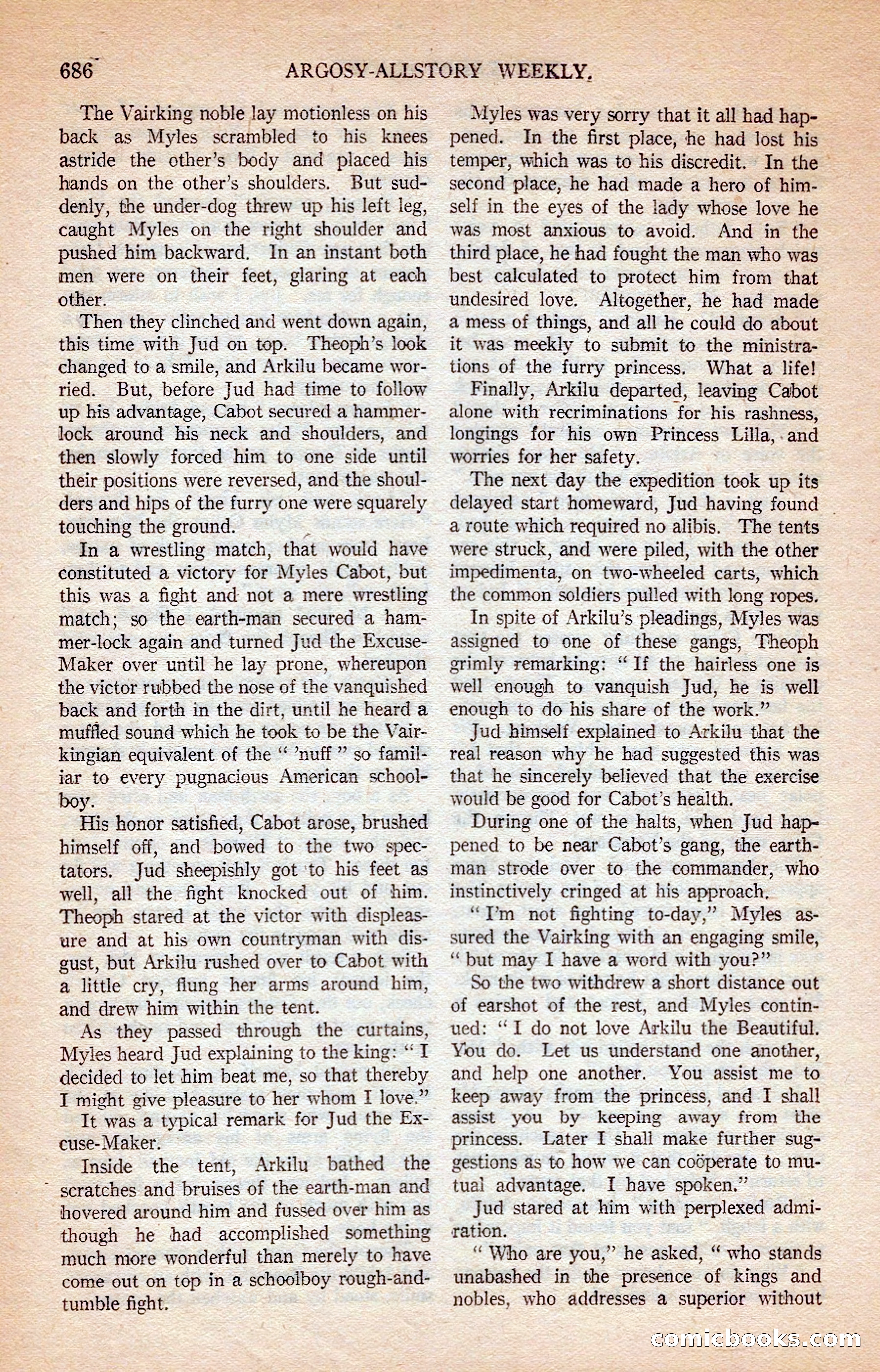 Argosy All-Story Weekly — page 56 of 172