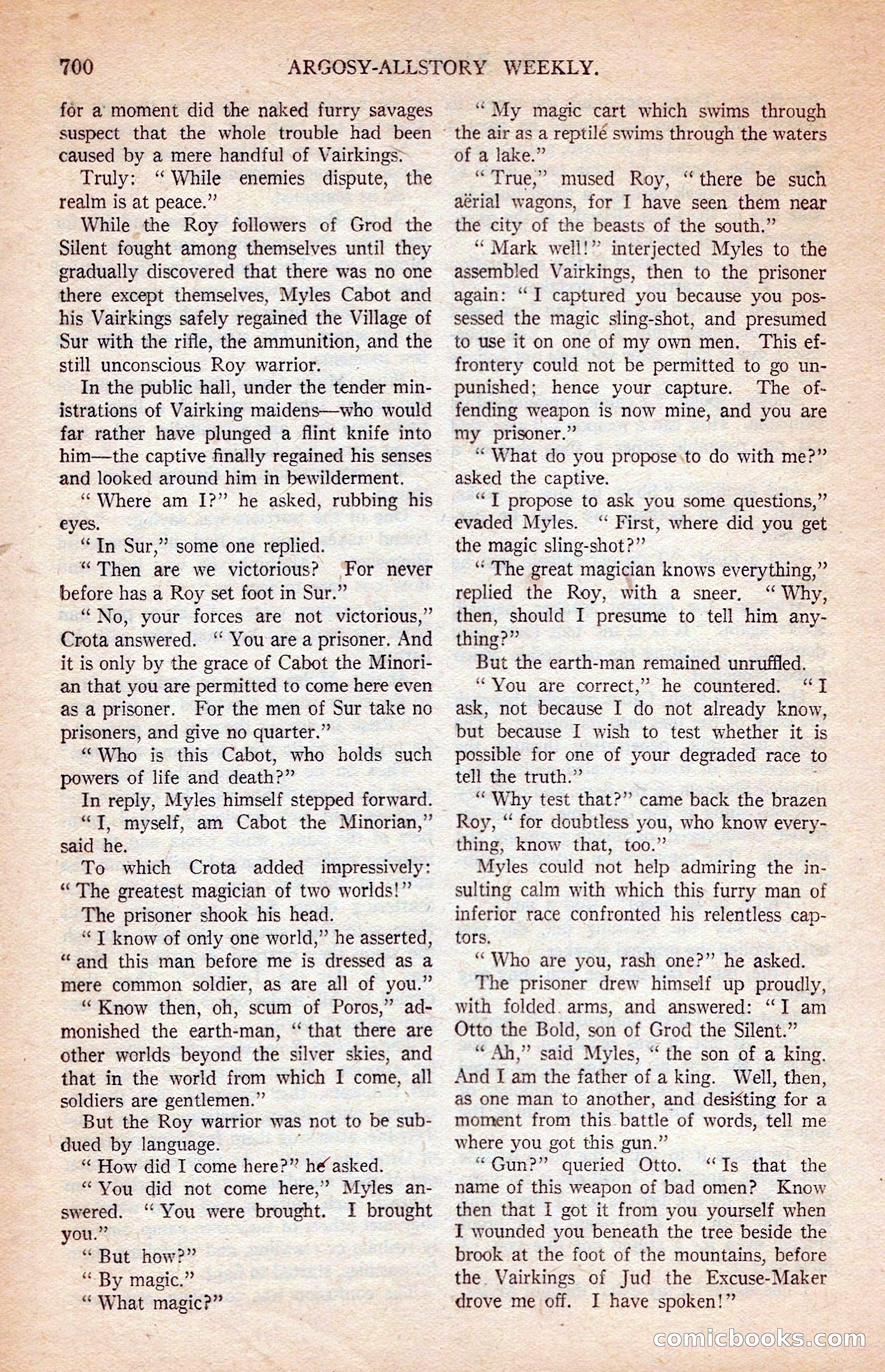 Argosy All-Story Weekly — page 70 of 172