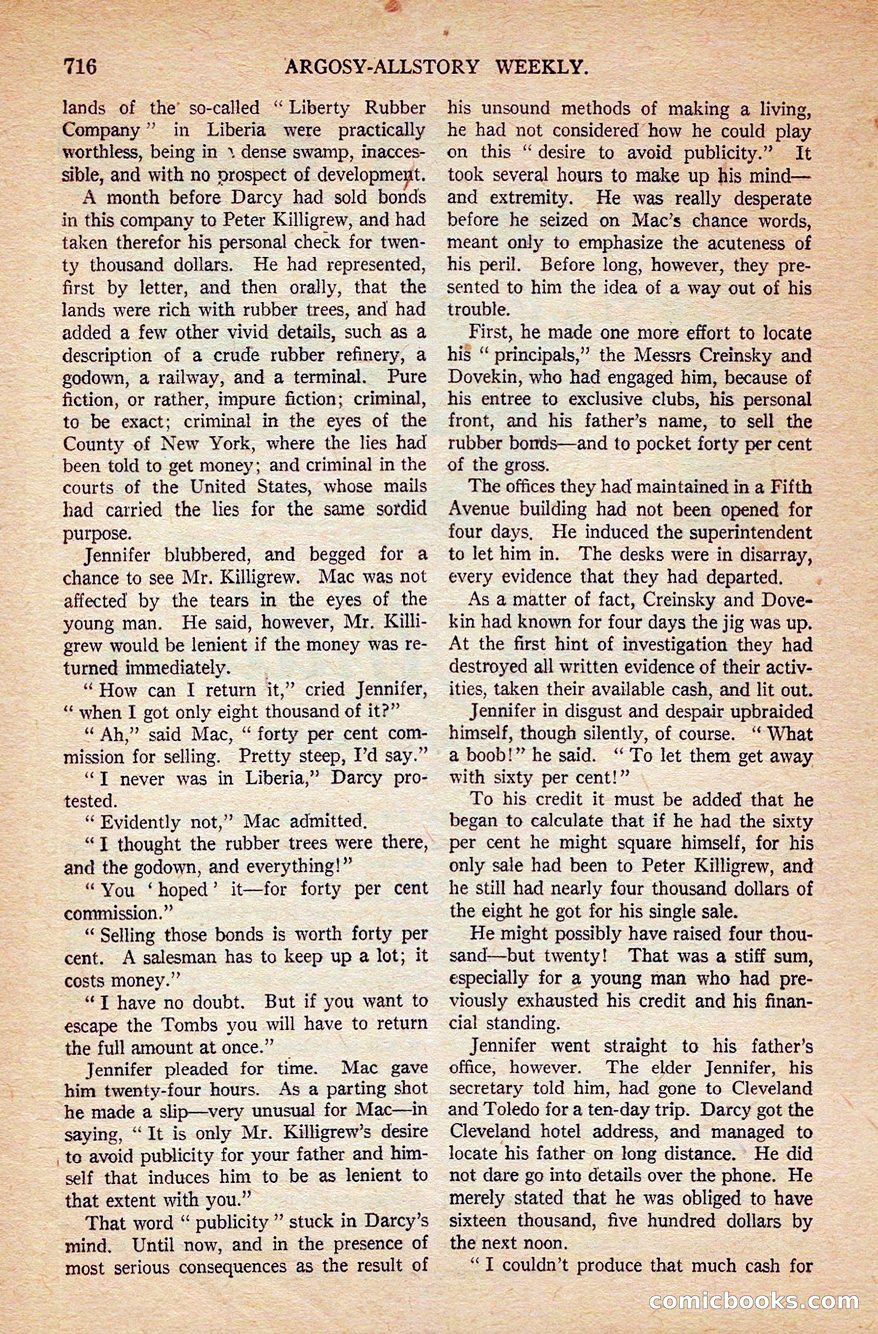 Argosy All-Story Weekly — page 86 of 172