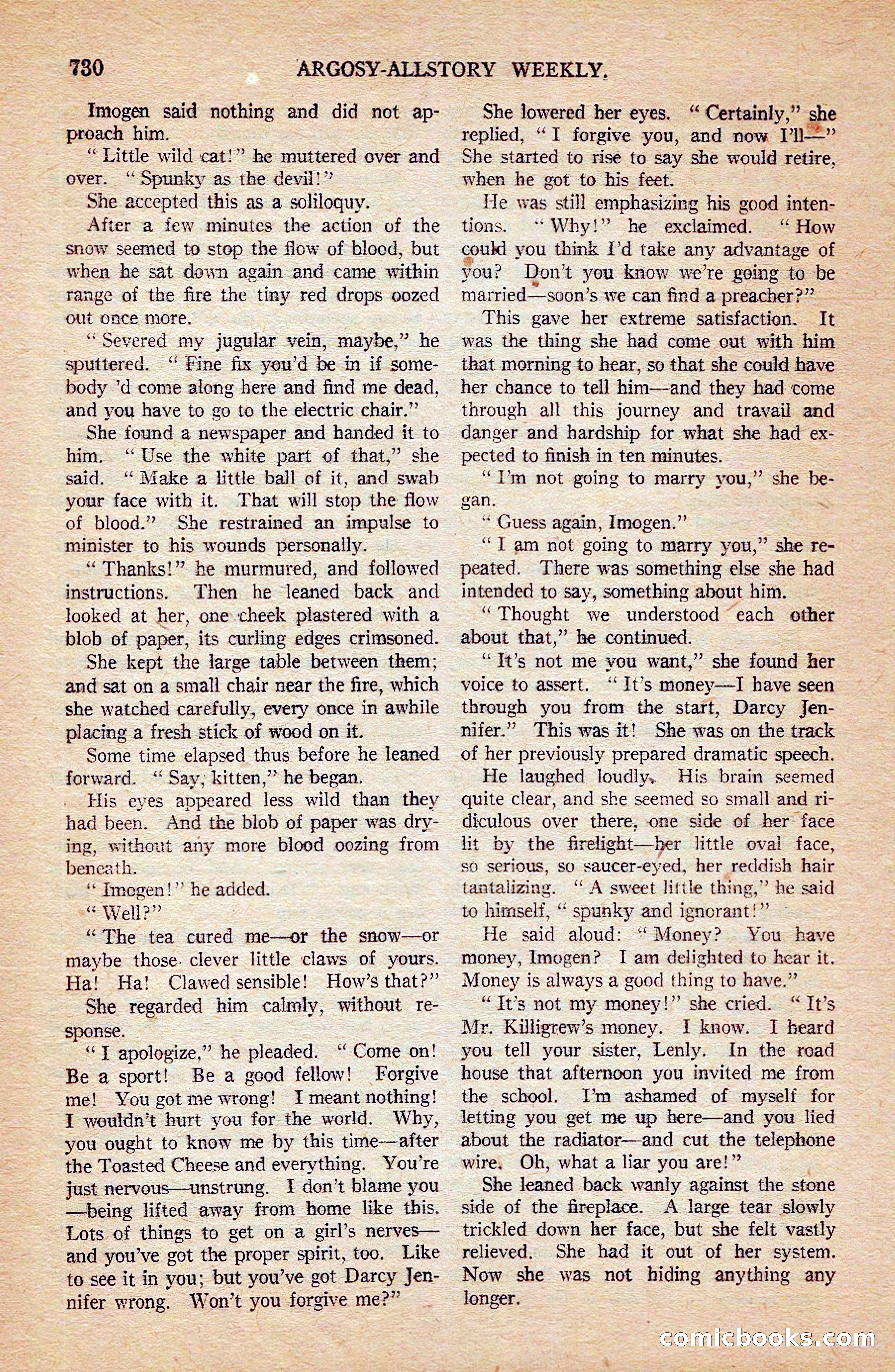 Argosy All-Story Weekly — page 100 of 172