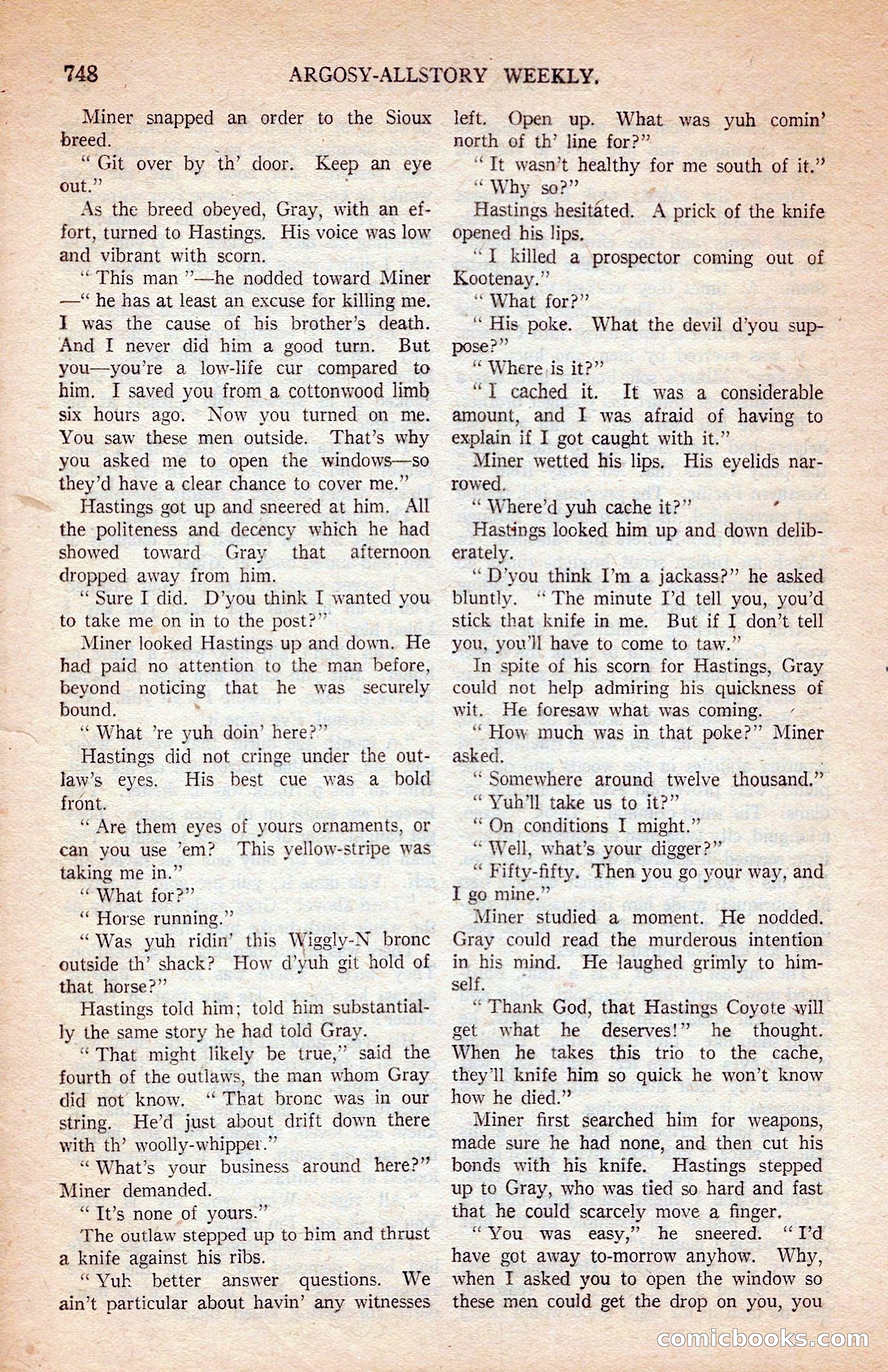 Argosy All-Story Weekly — page 118 of 172