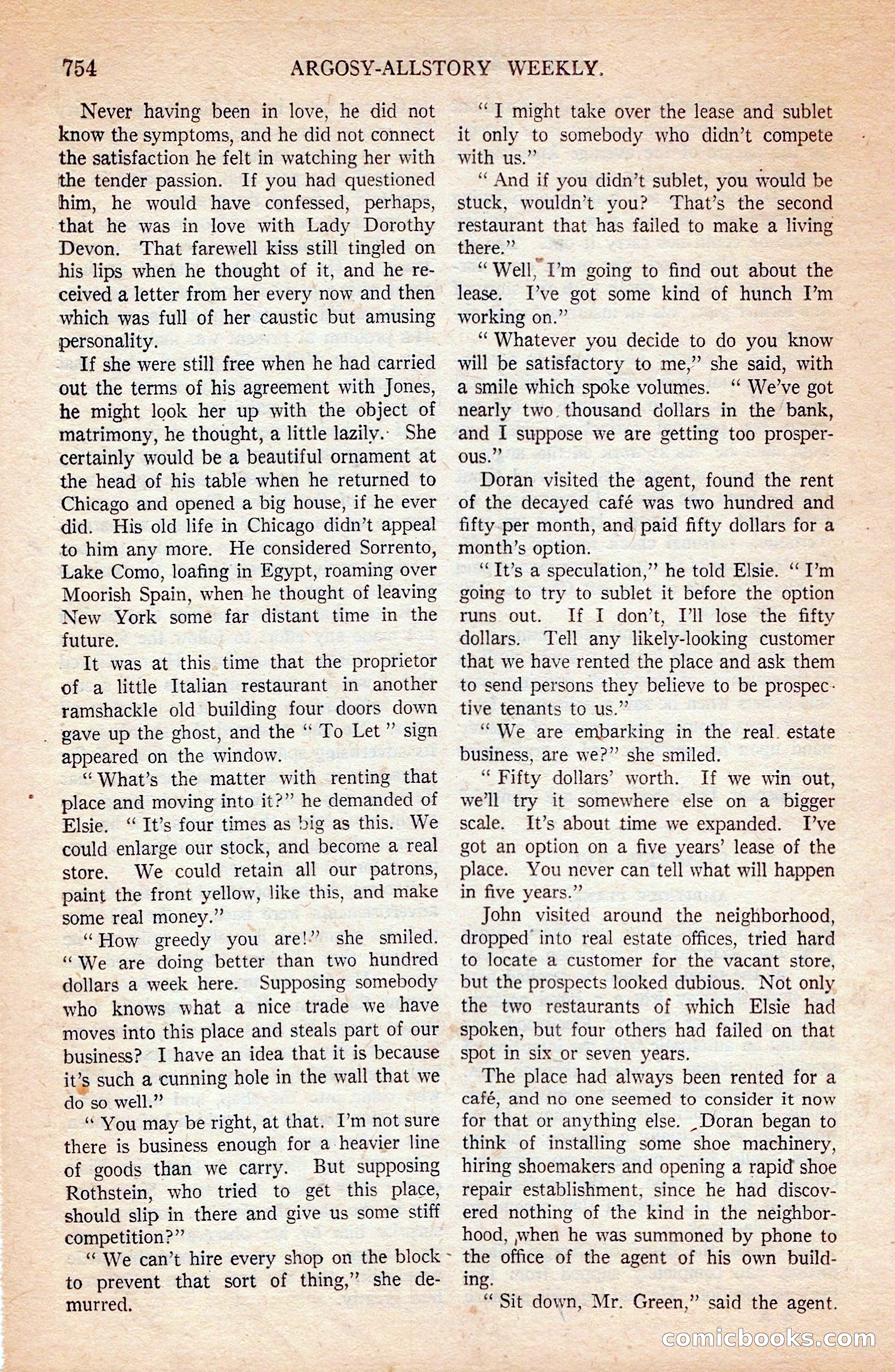 Argosy All-Story Weekly — page 124 of 172