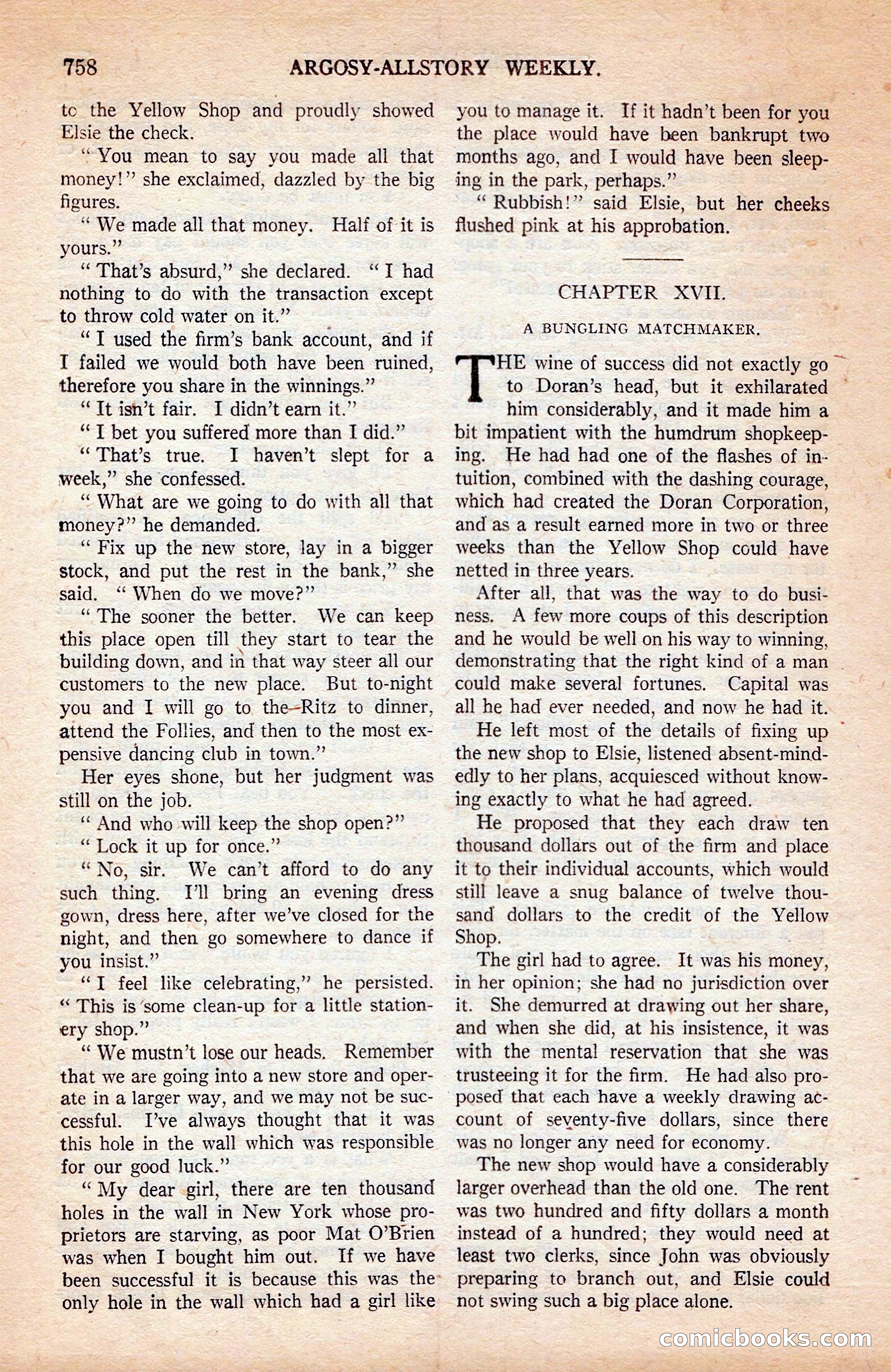 Argosy All-Story Weekly — page 128 of 172