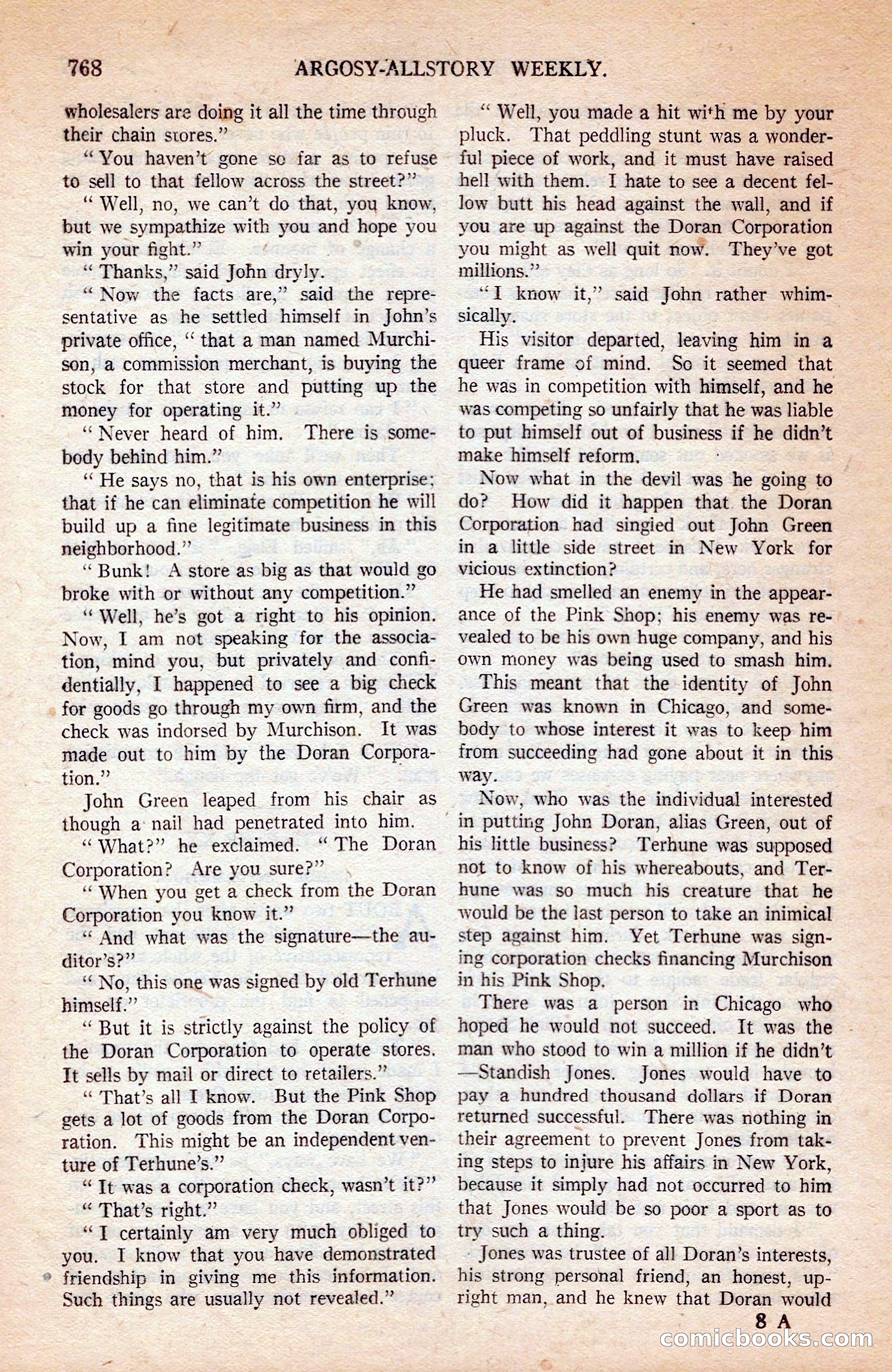 Argosy All-Story Weekly — page 138 of 172