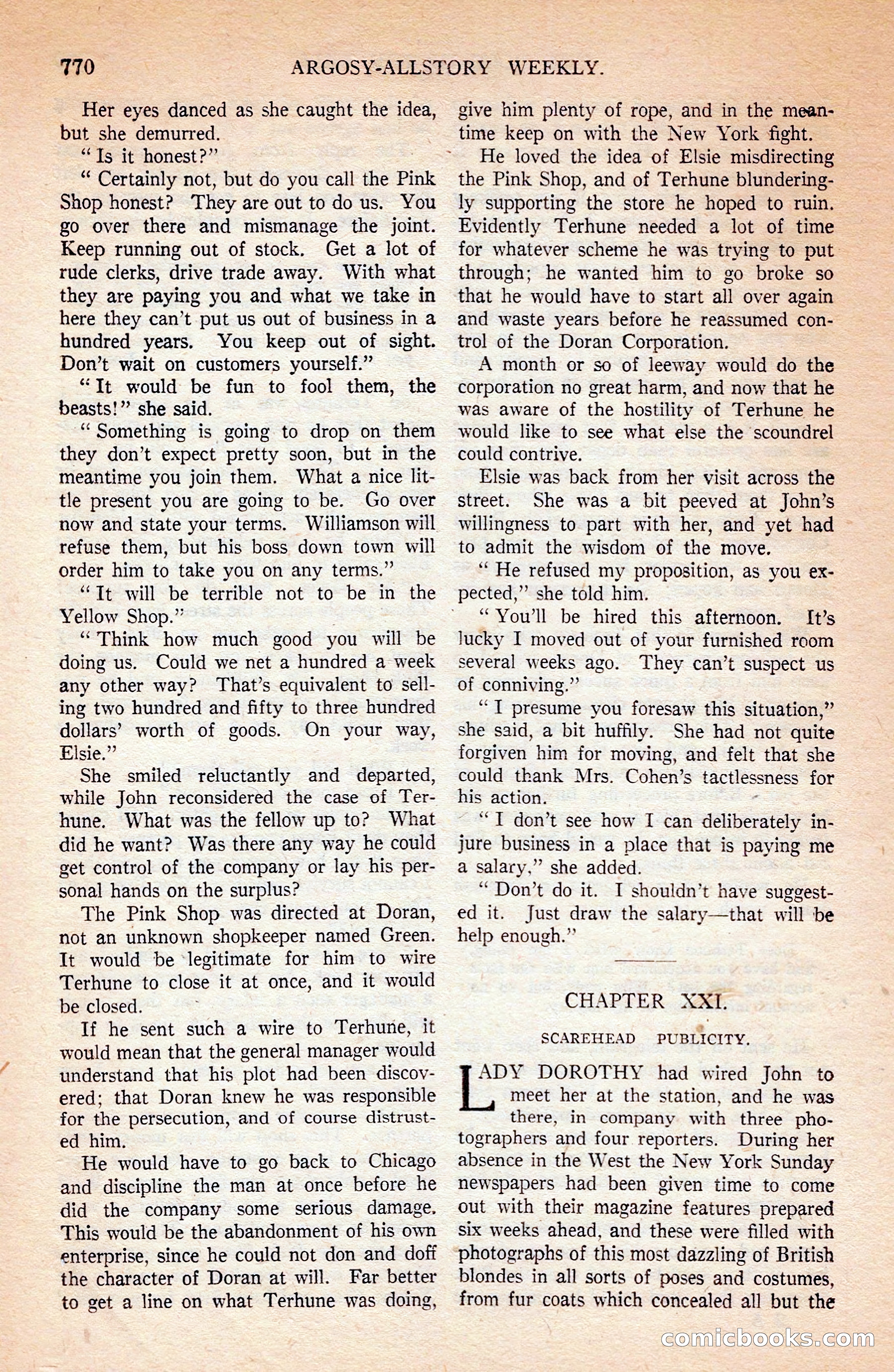 Argosy All-Story Weekly — page 140 of 172