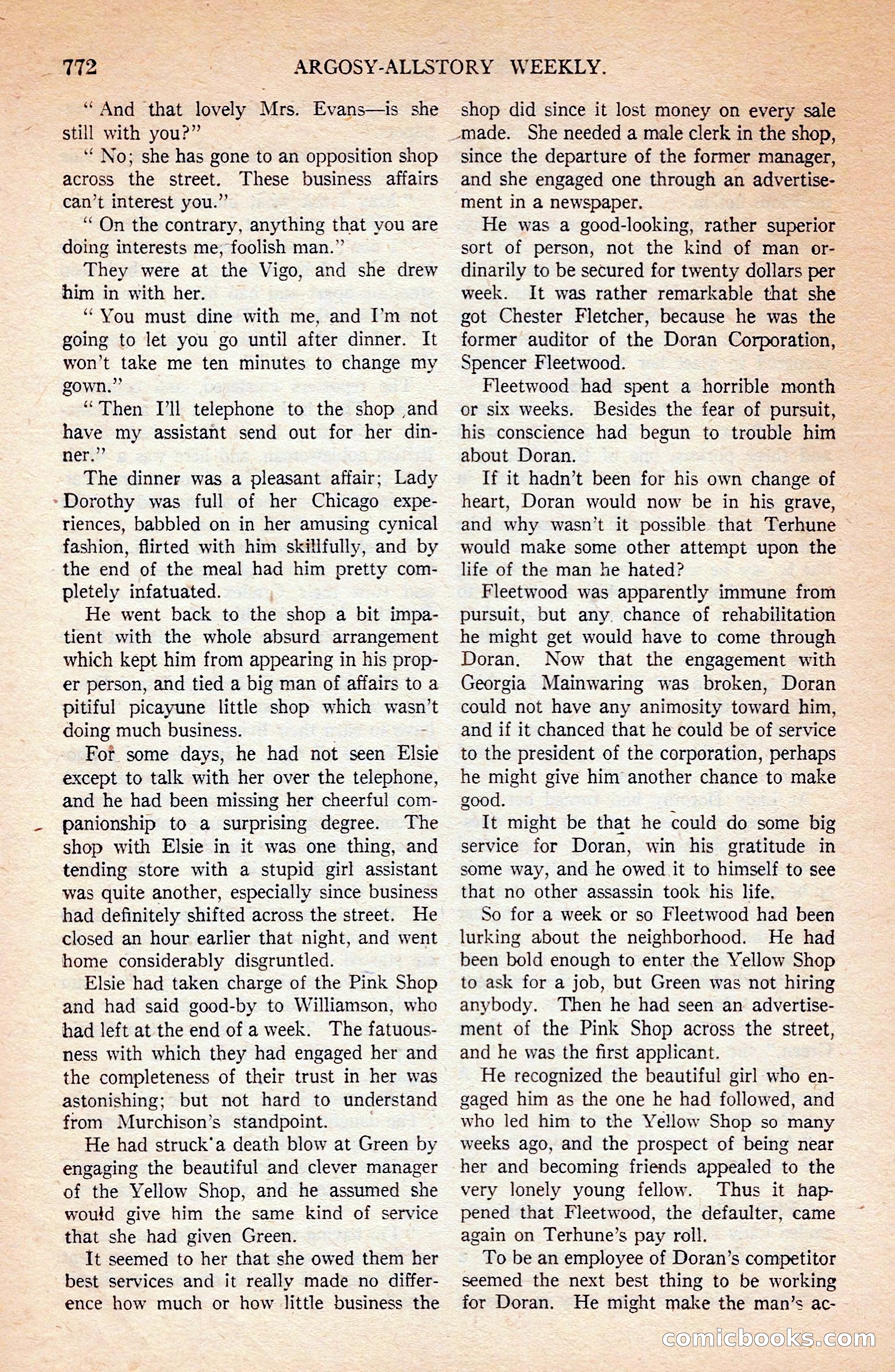 Argosy All-Story Weekly — page 142 of 172
