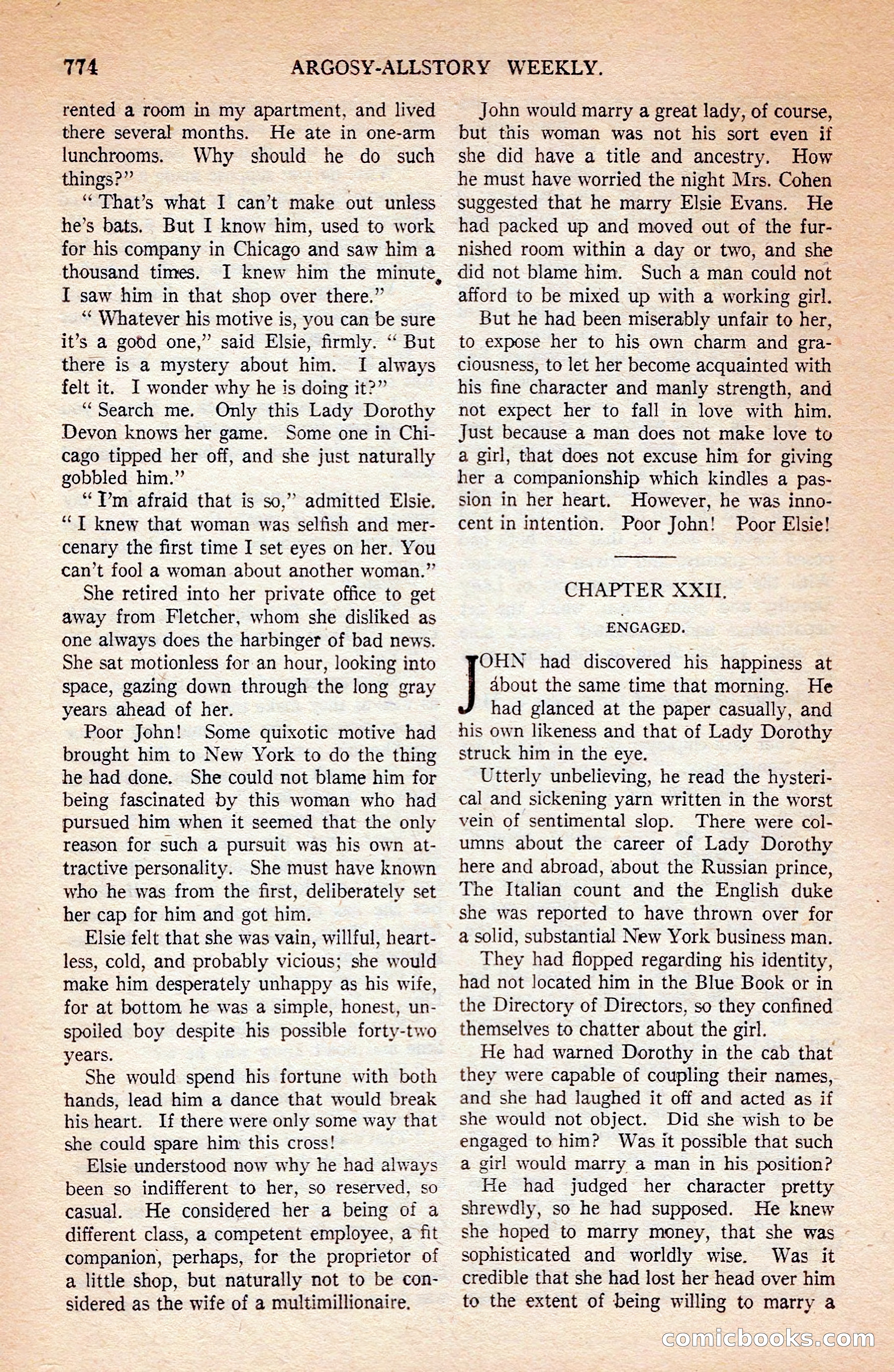 Argosy All-Story Weekly — page 144 of 172