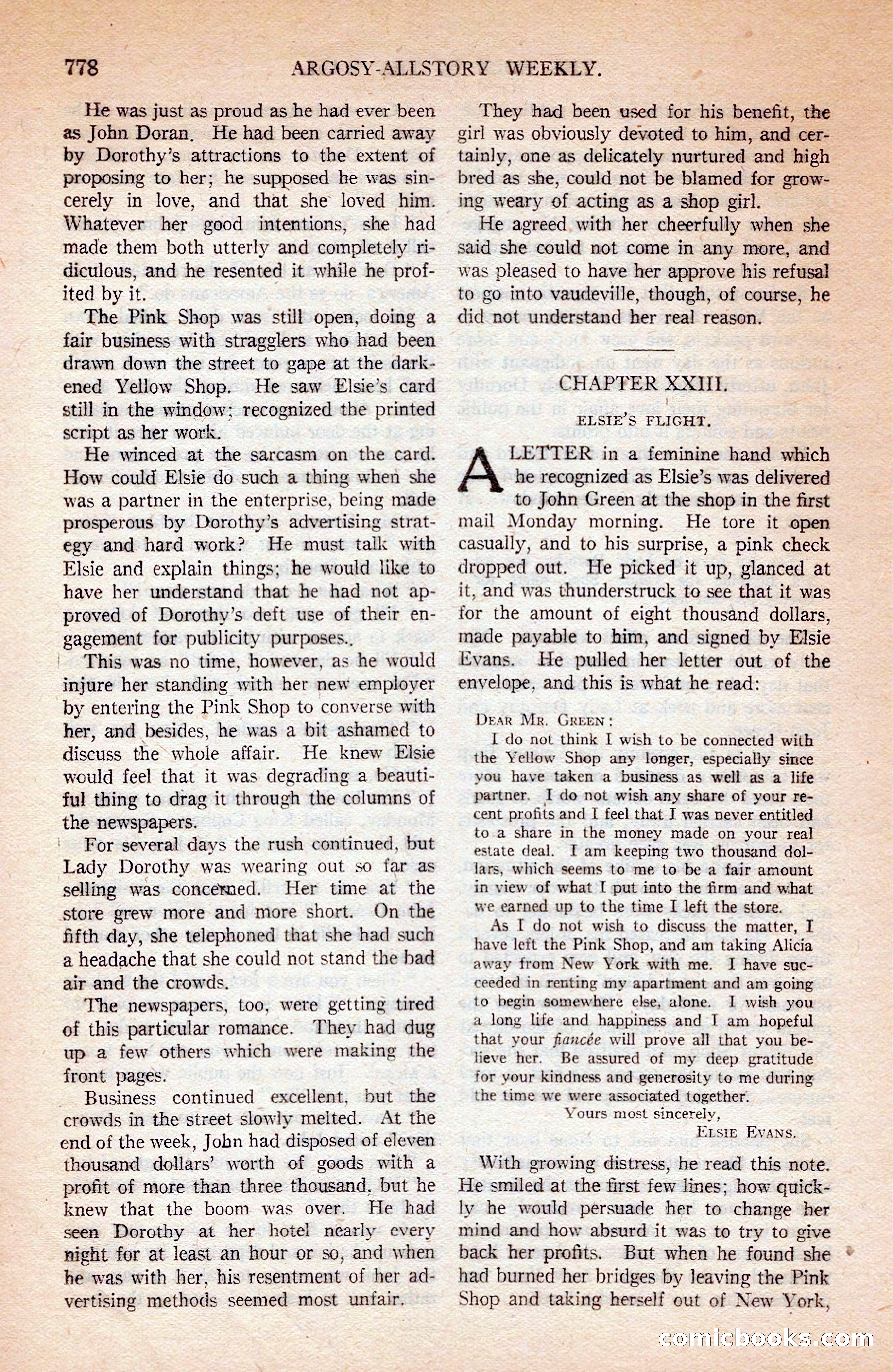 Argosy All-Story Weekly — page 148 of 172