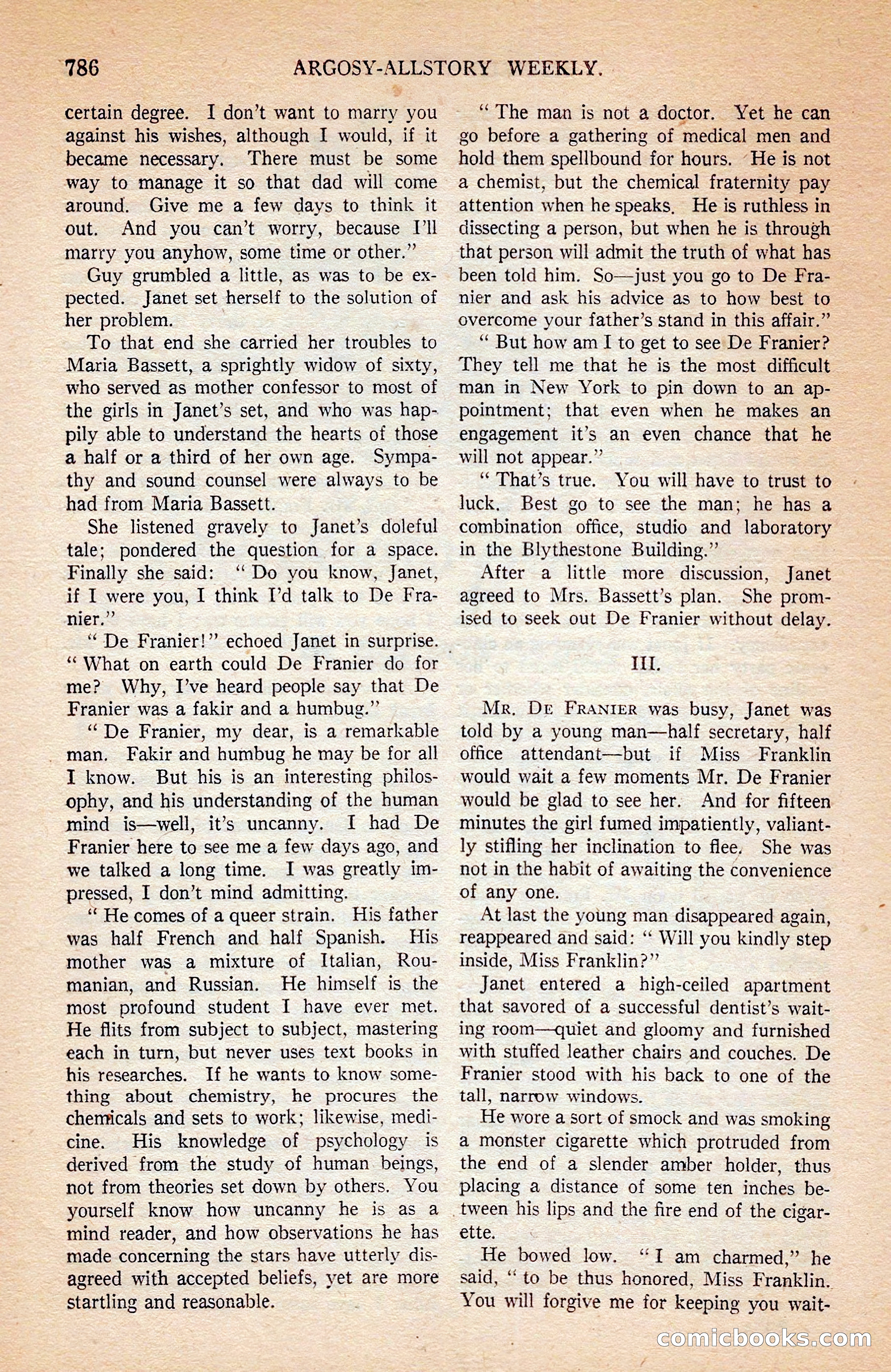 Argosy All-Story Weekly — page 156 of 172