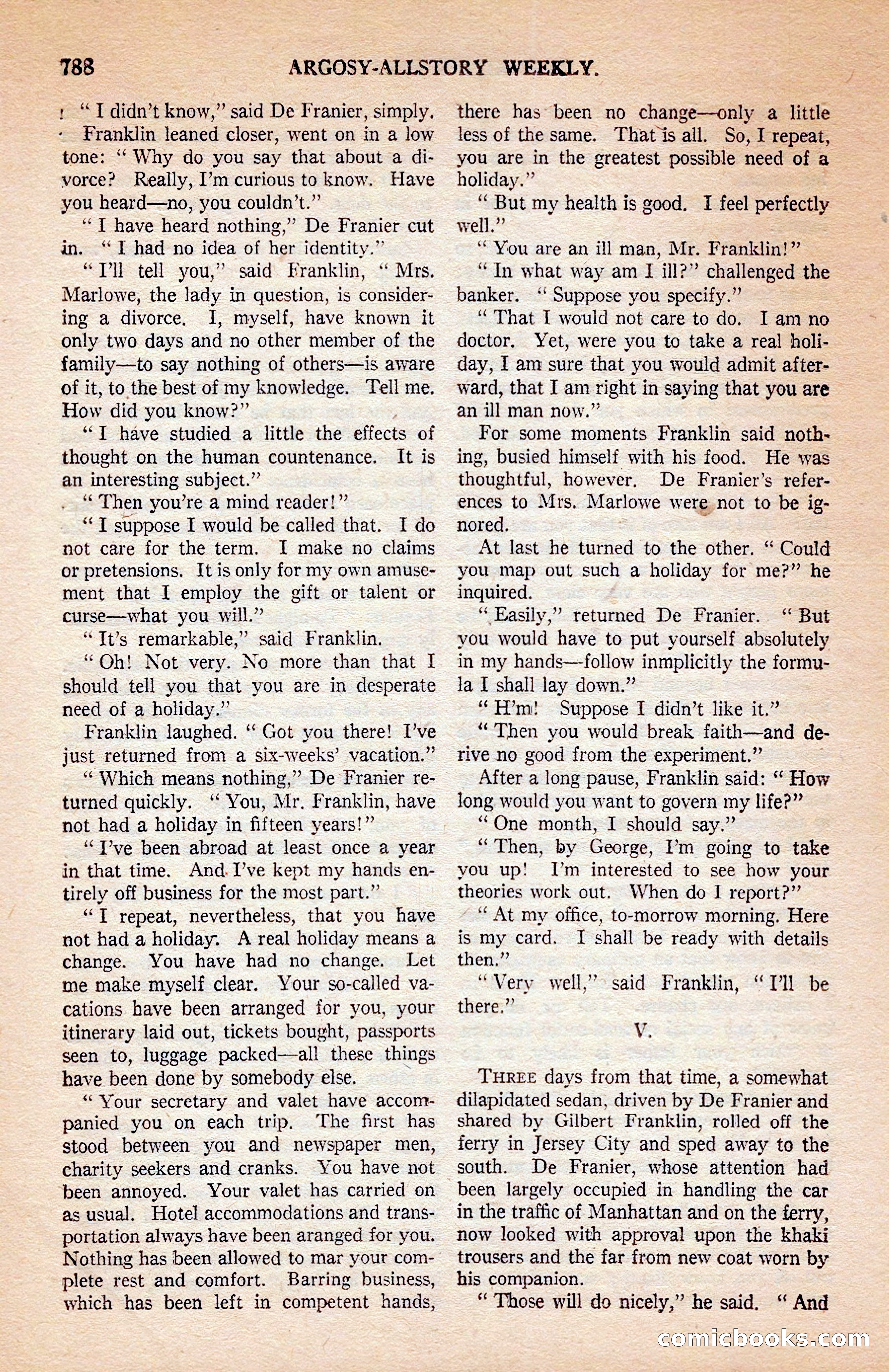 Argosy All-Story Weekly — page 158 of 172