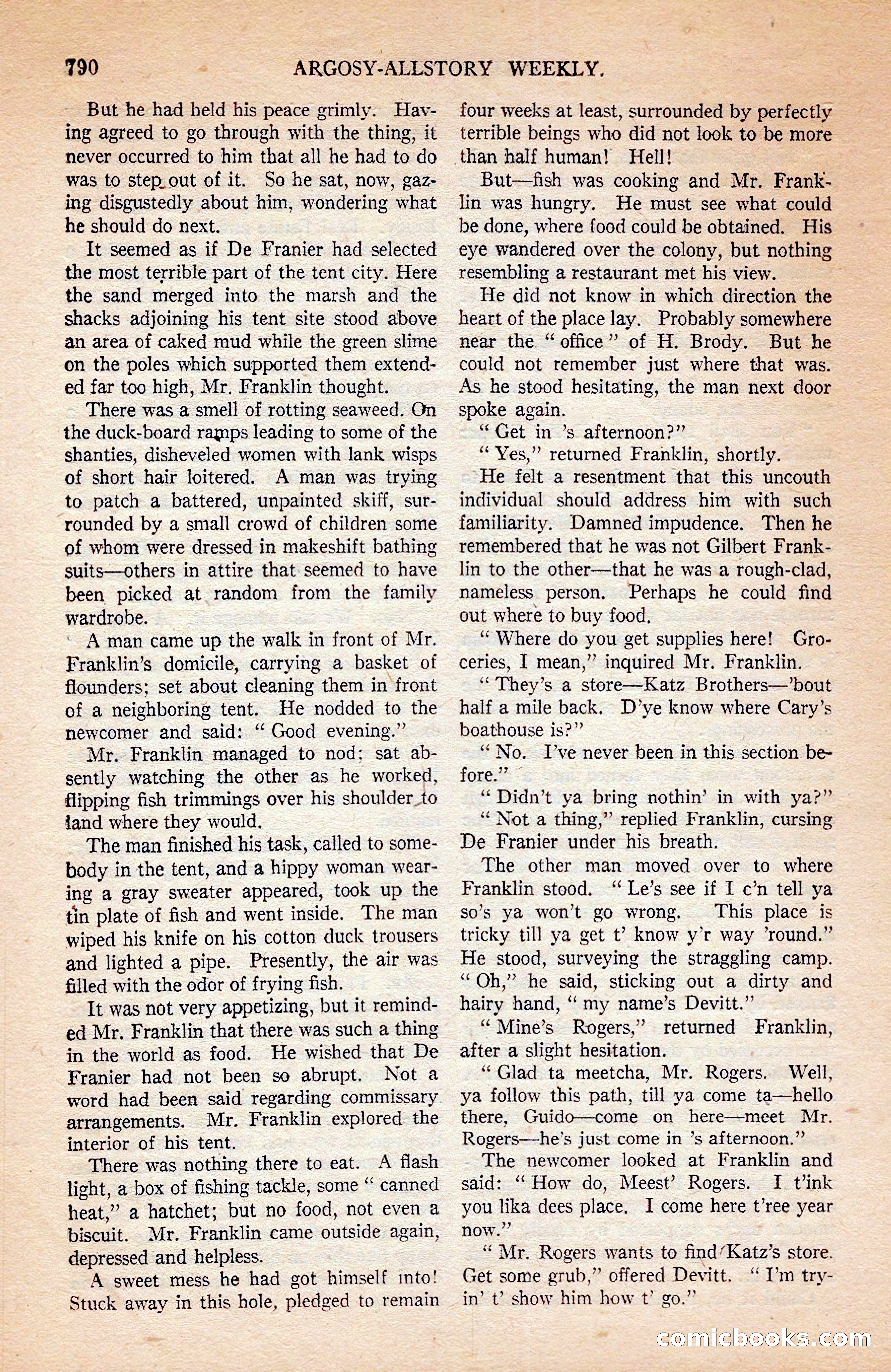 Argosy All-Story Weekly — page 160 of 172
