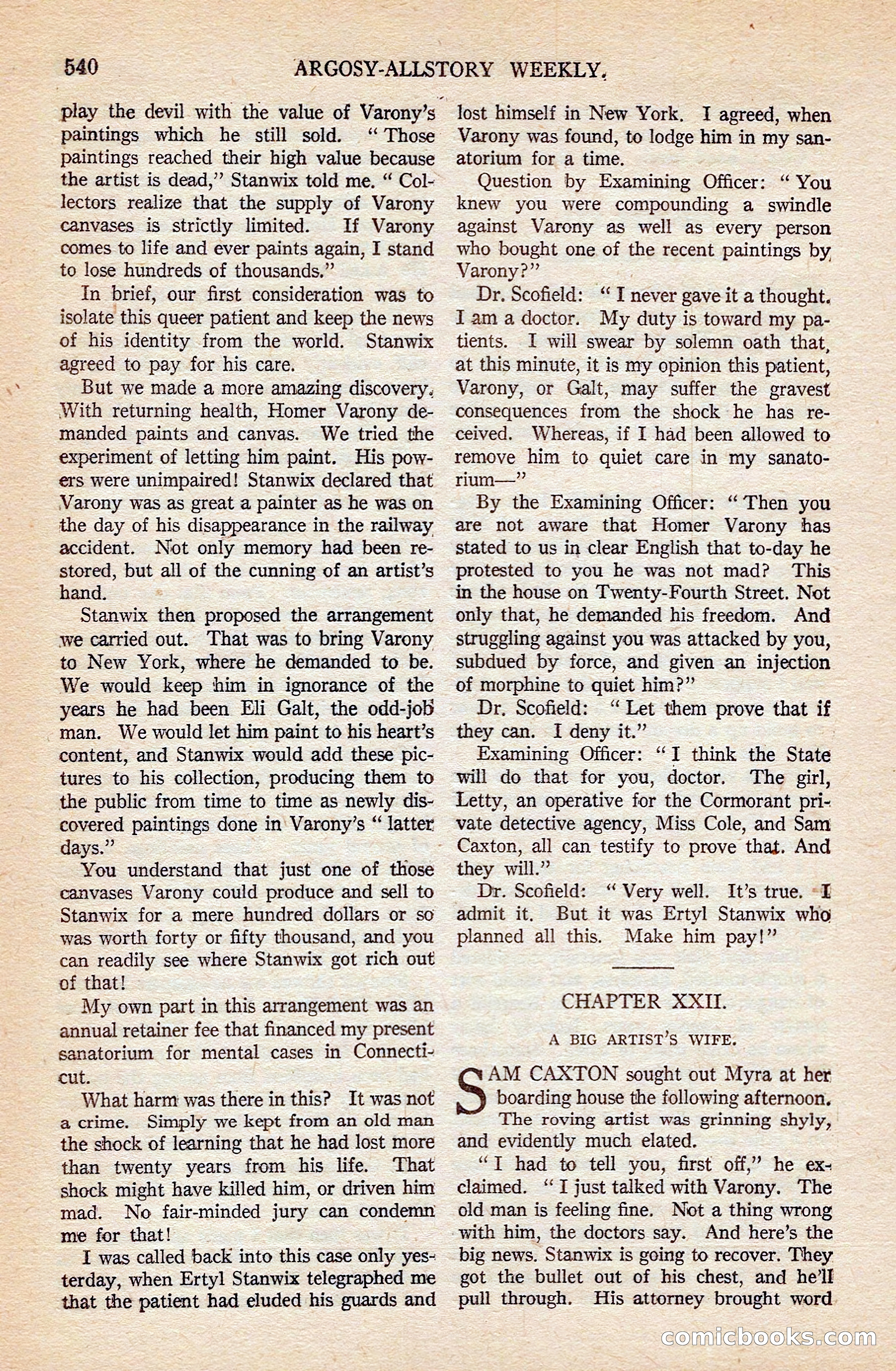 Argosy All-Story Weekly — page 70 of 176
