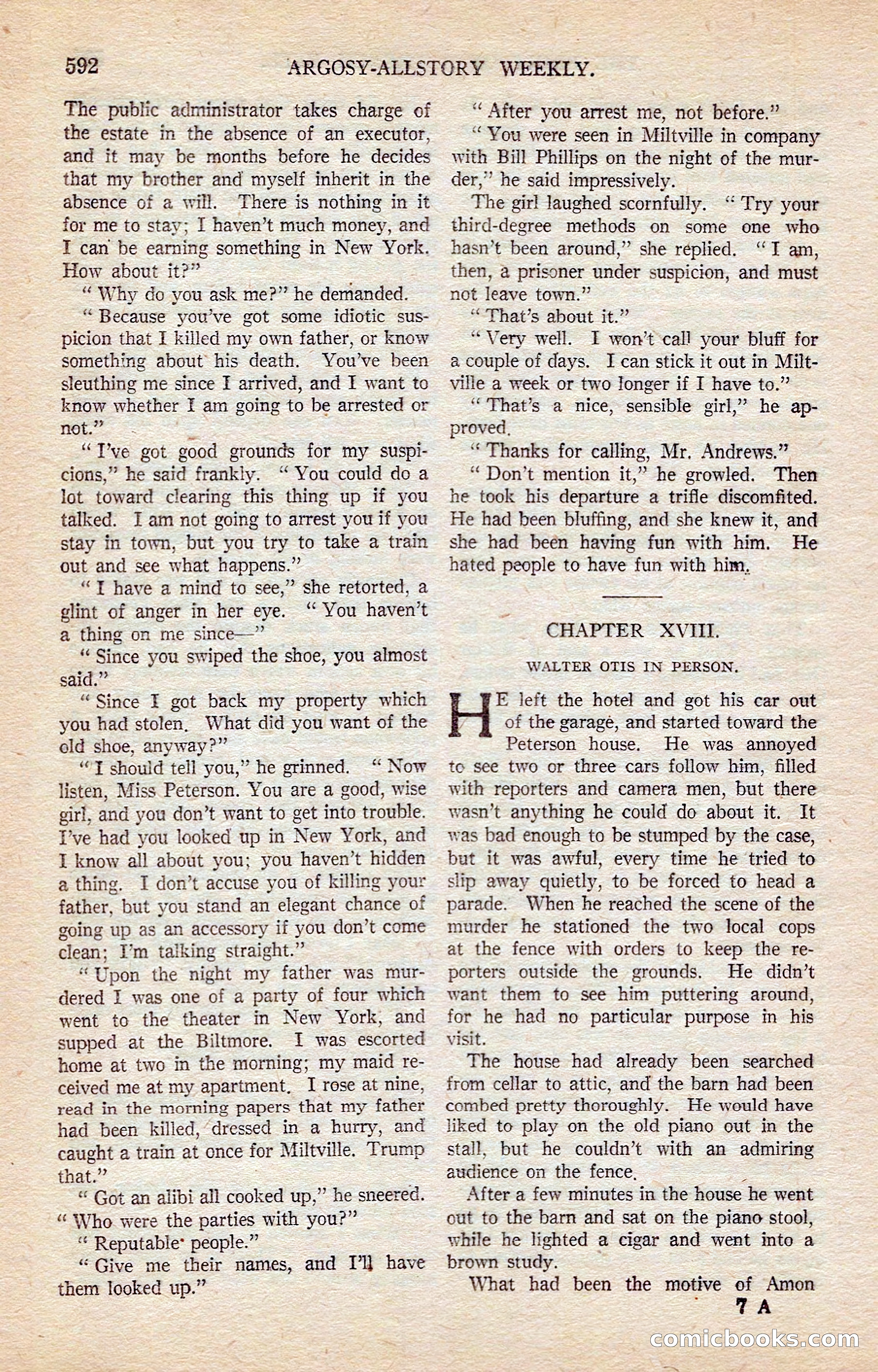 Argosy All-Story Weekly — page 121 of 176