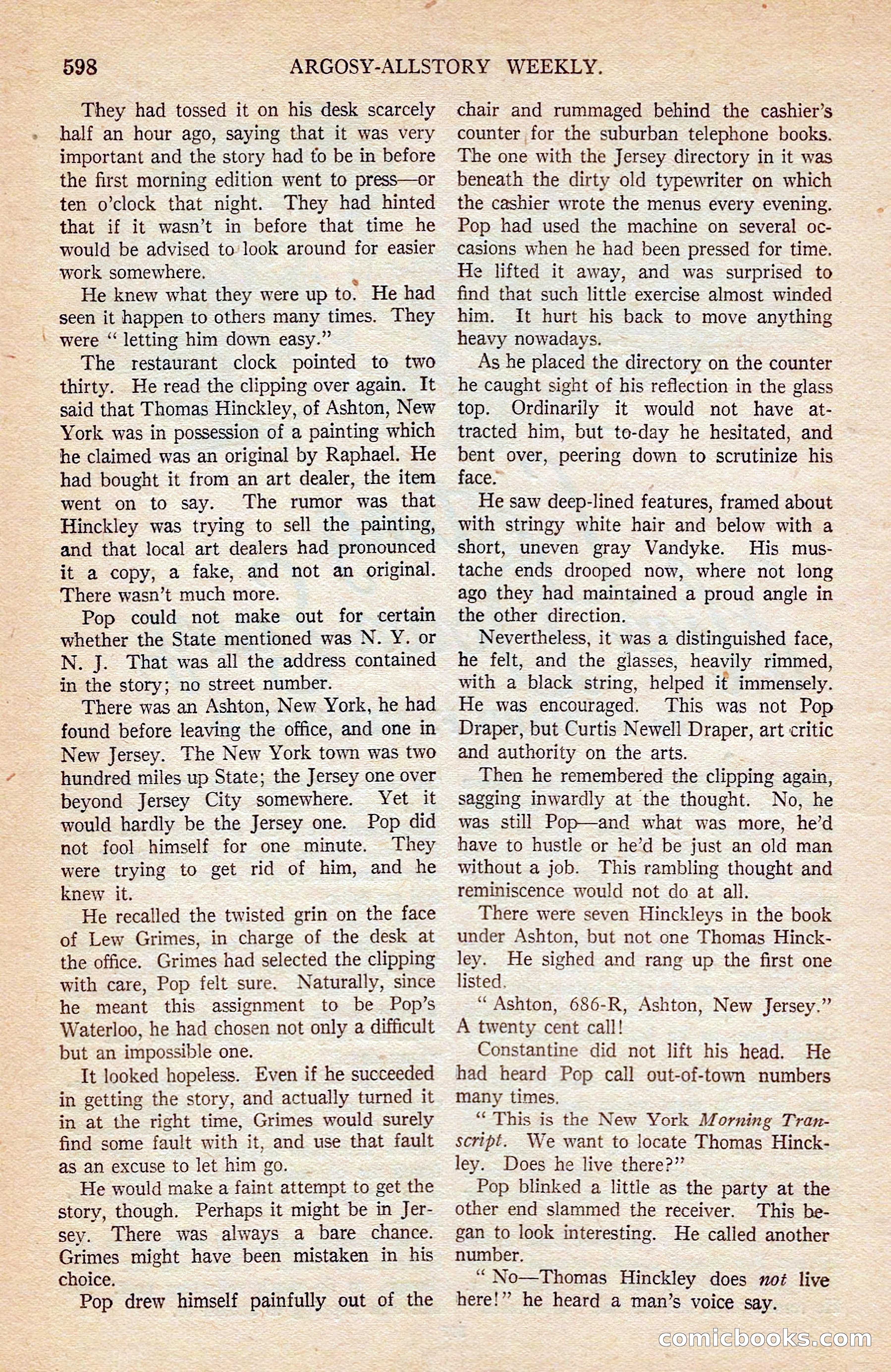 Argosy All-Story Weekly — page 127 of 176