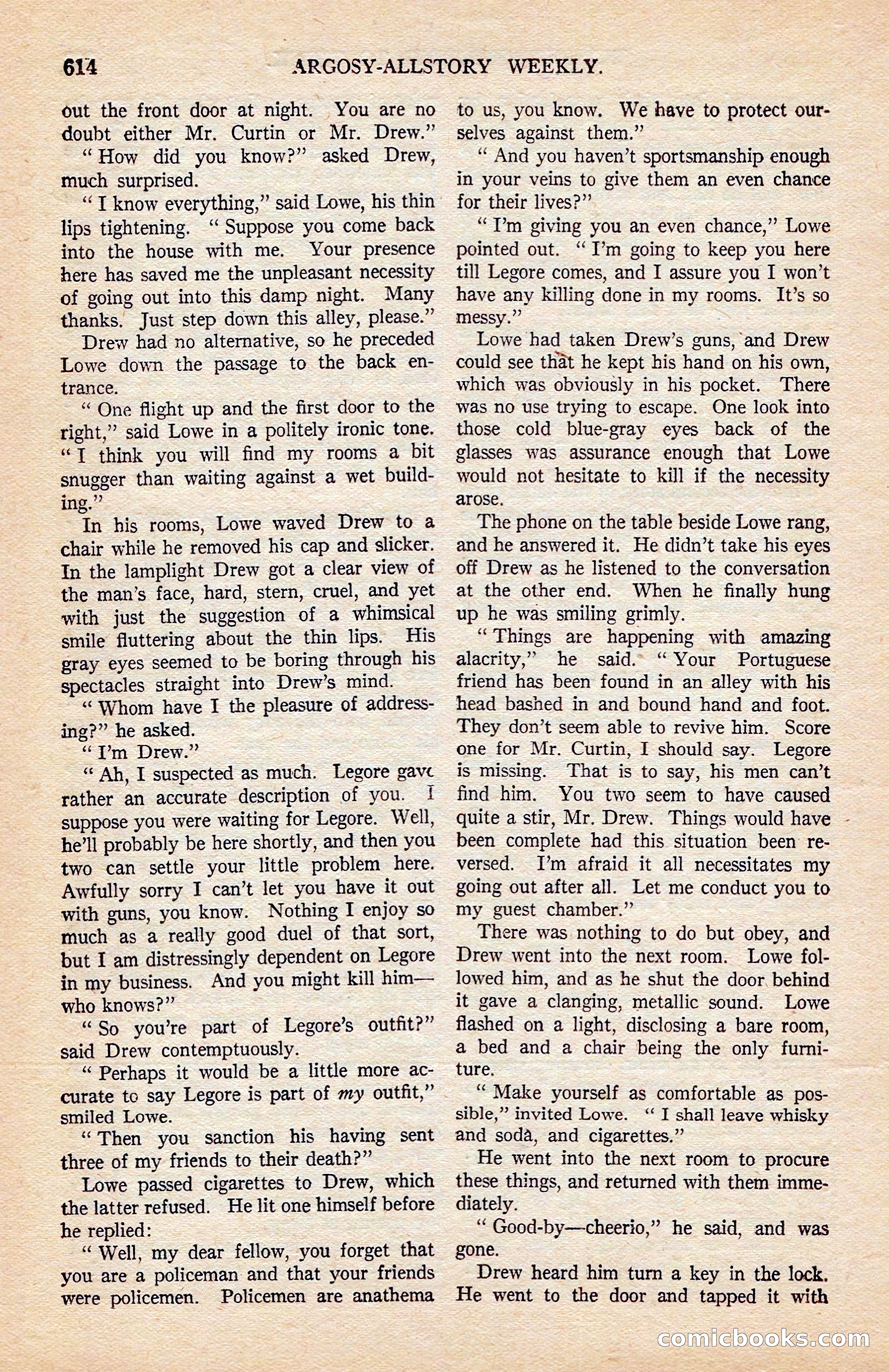 Argosy All-Story Weekly — page 143 of 176