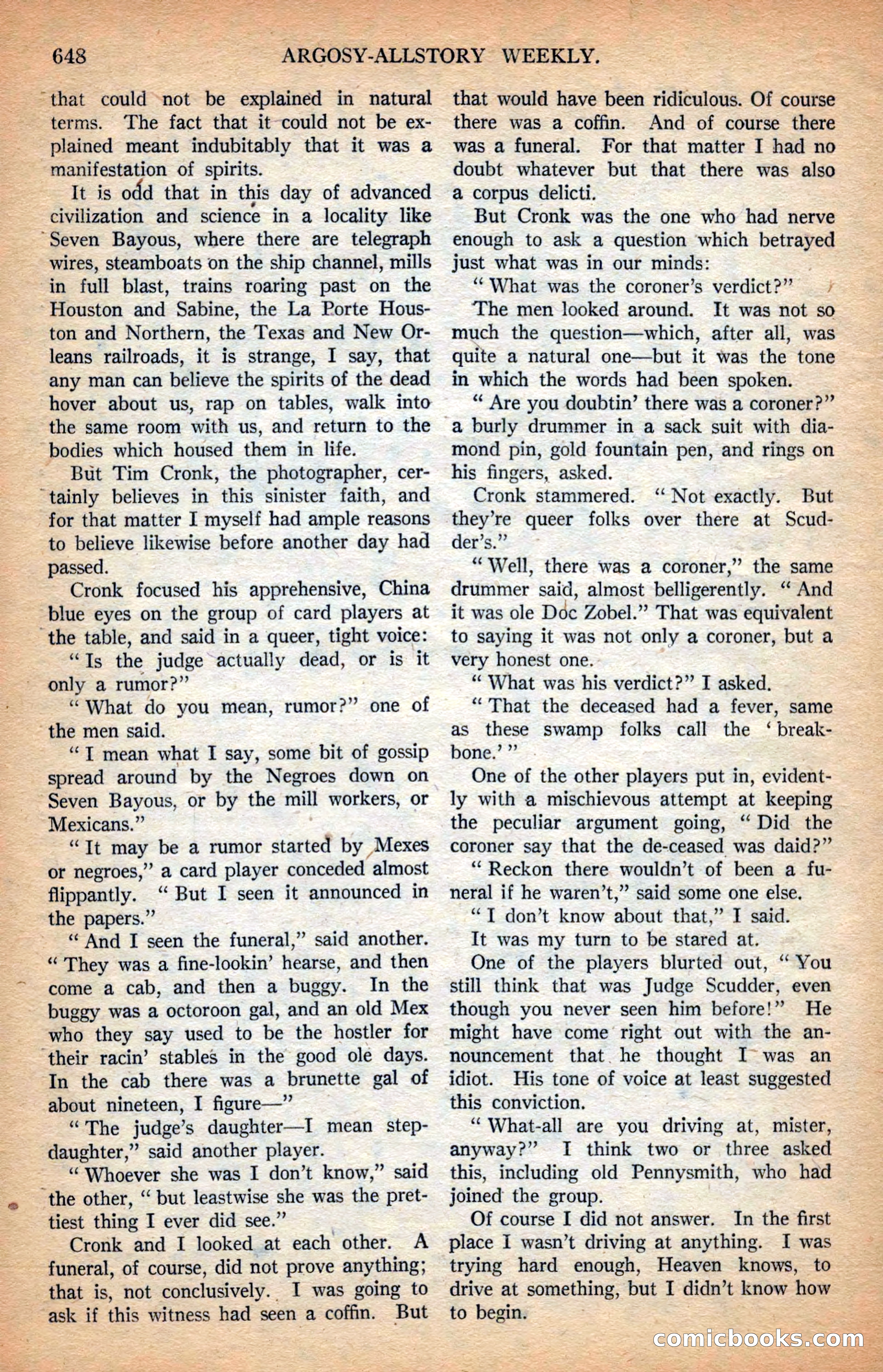 Argosy All-Story Weekly — page 10 of 164