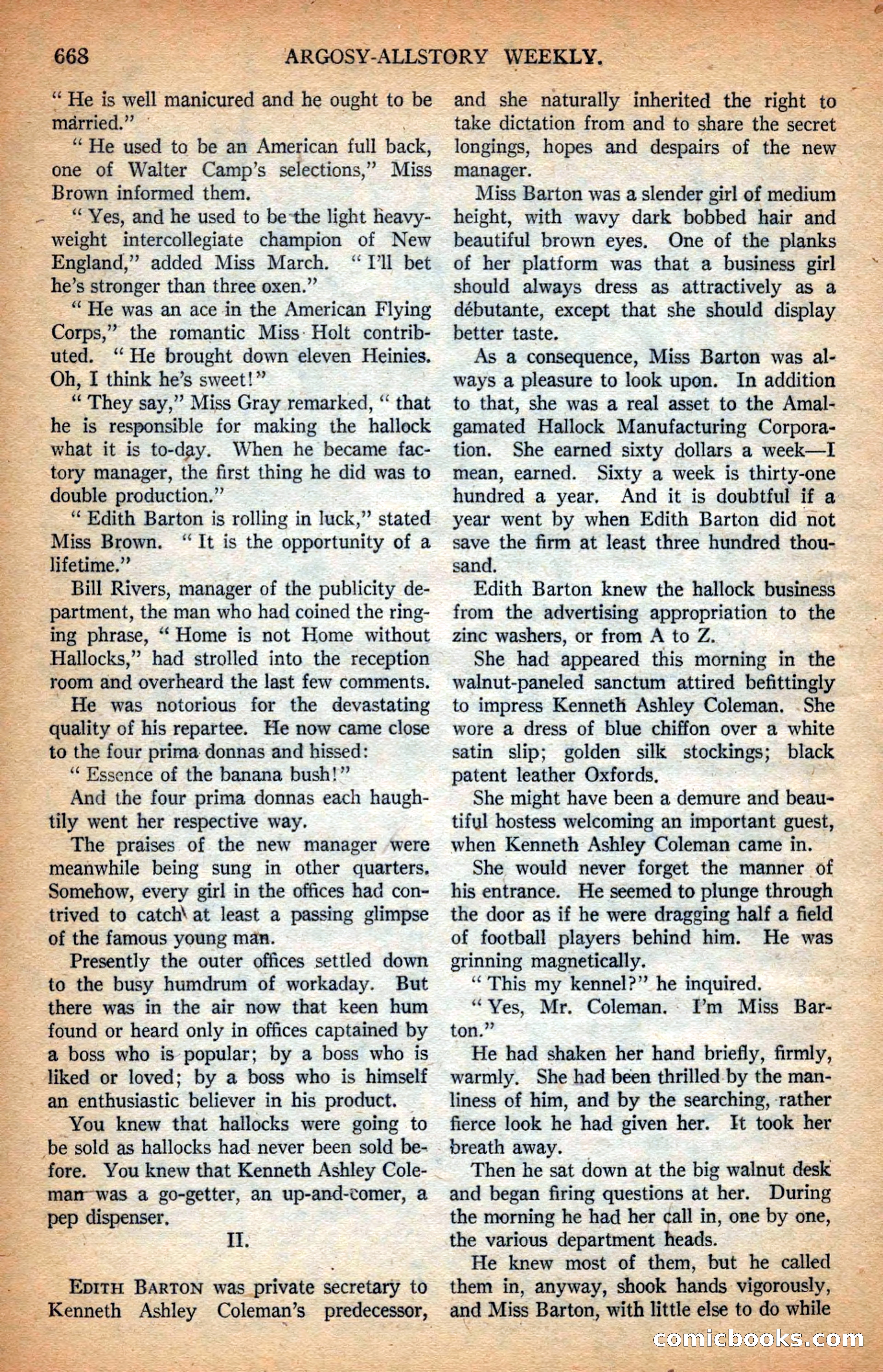 Argosy All-Story Weekly — page 30 of 164