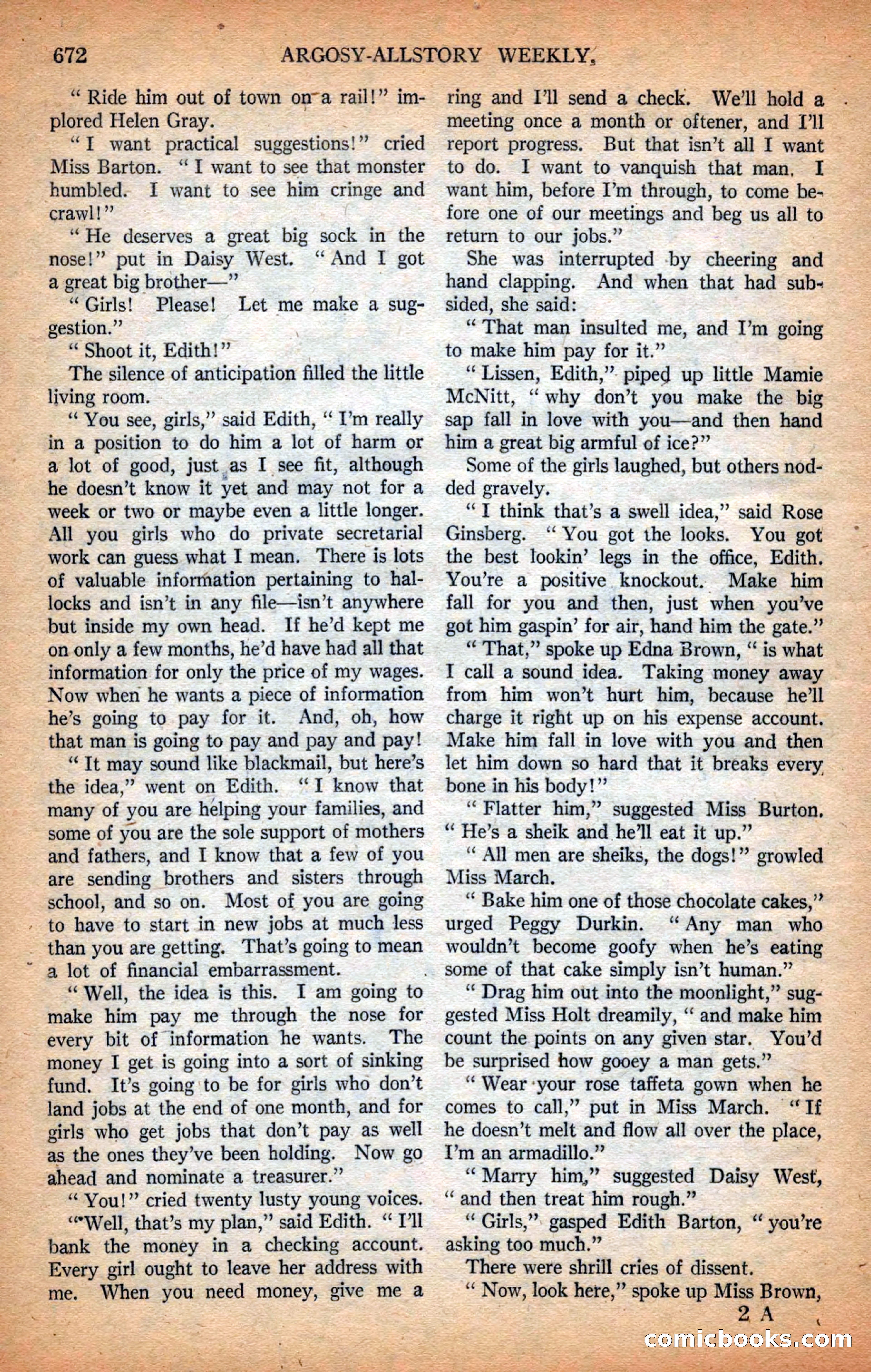 Argosy All-Story Weekly — page 34 of 164