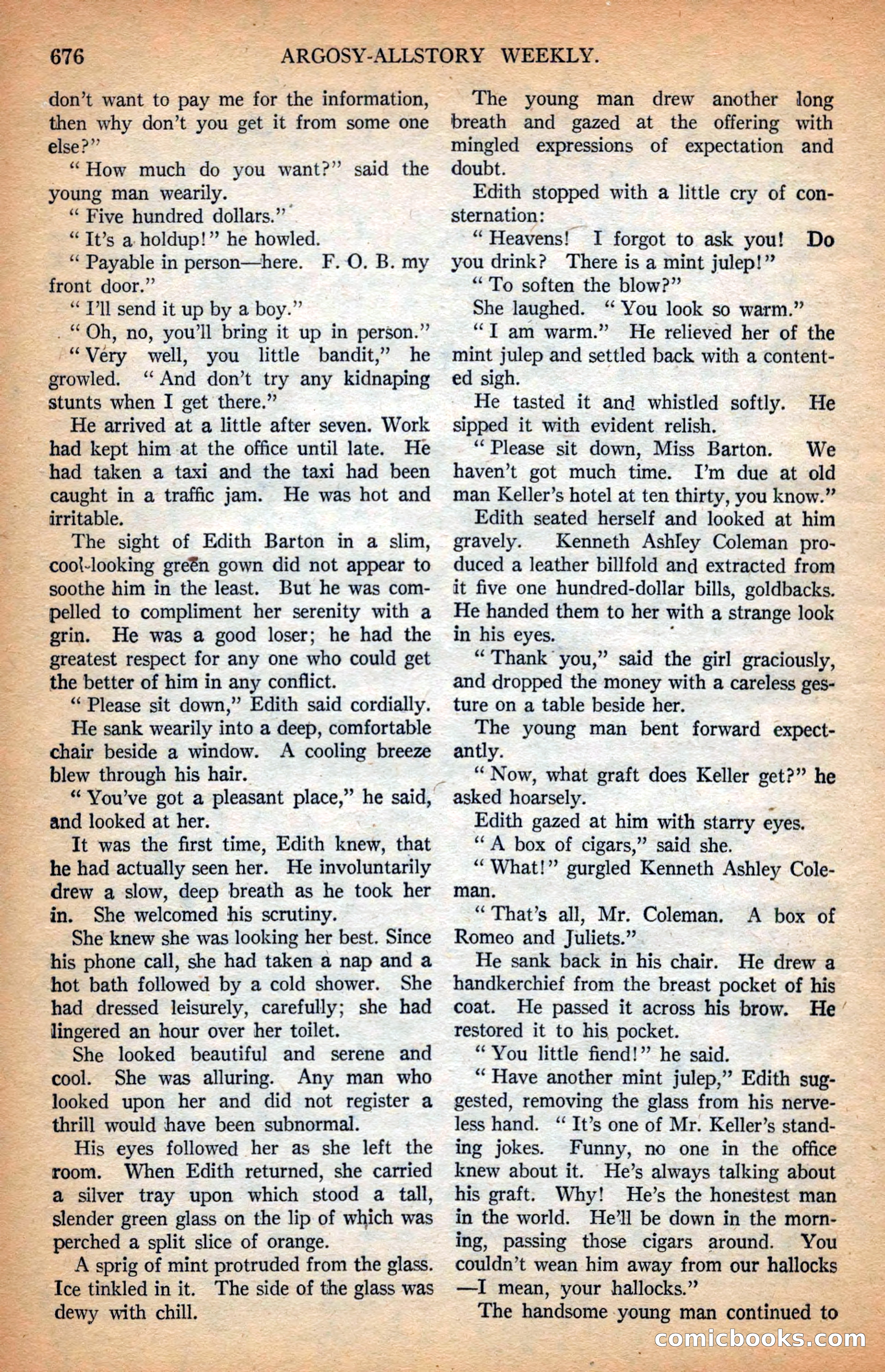 Argosy All-Story Weekly — page 38 of 164