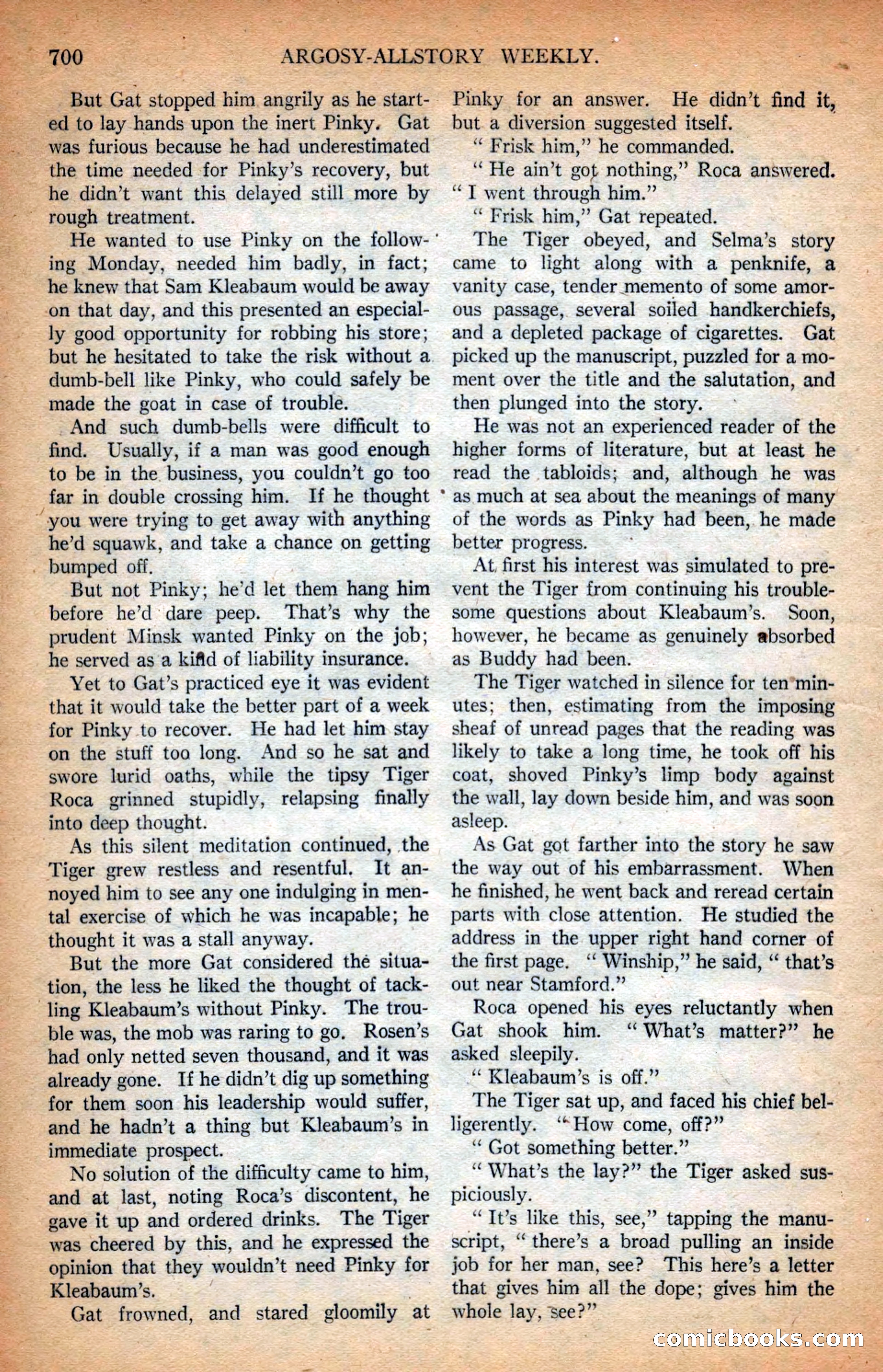 Argosy All-Story Weekly — page 62 of 164