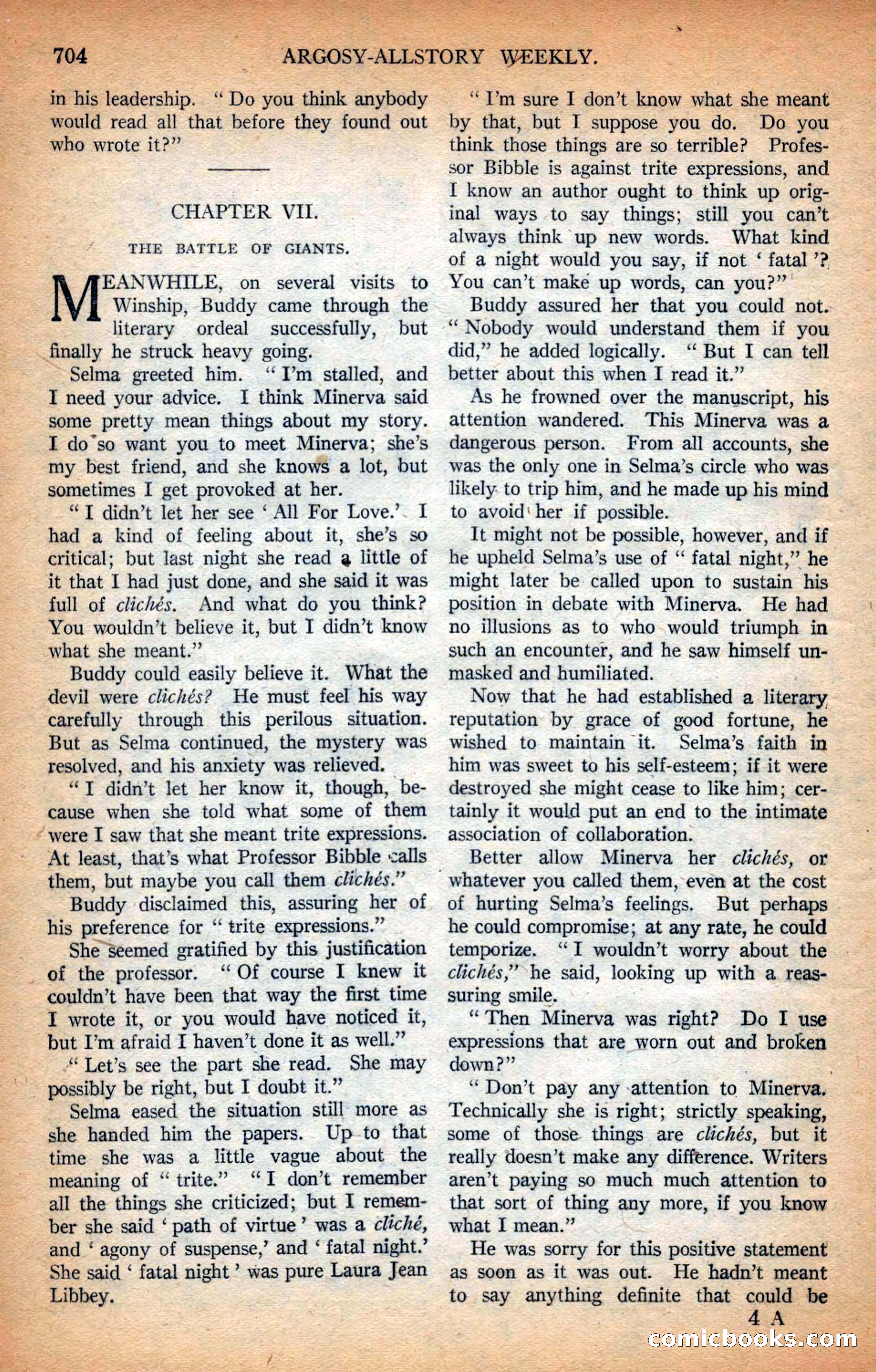 Argosy All-Story Weekly — page 66 of 164