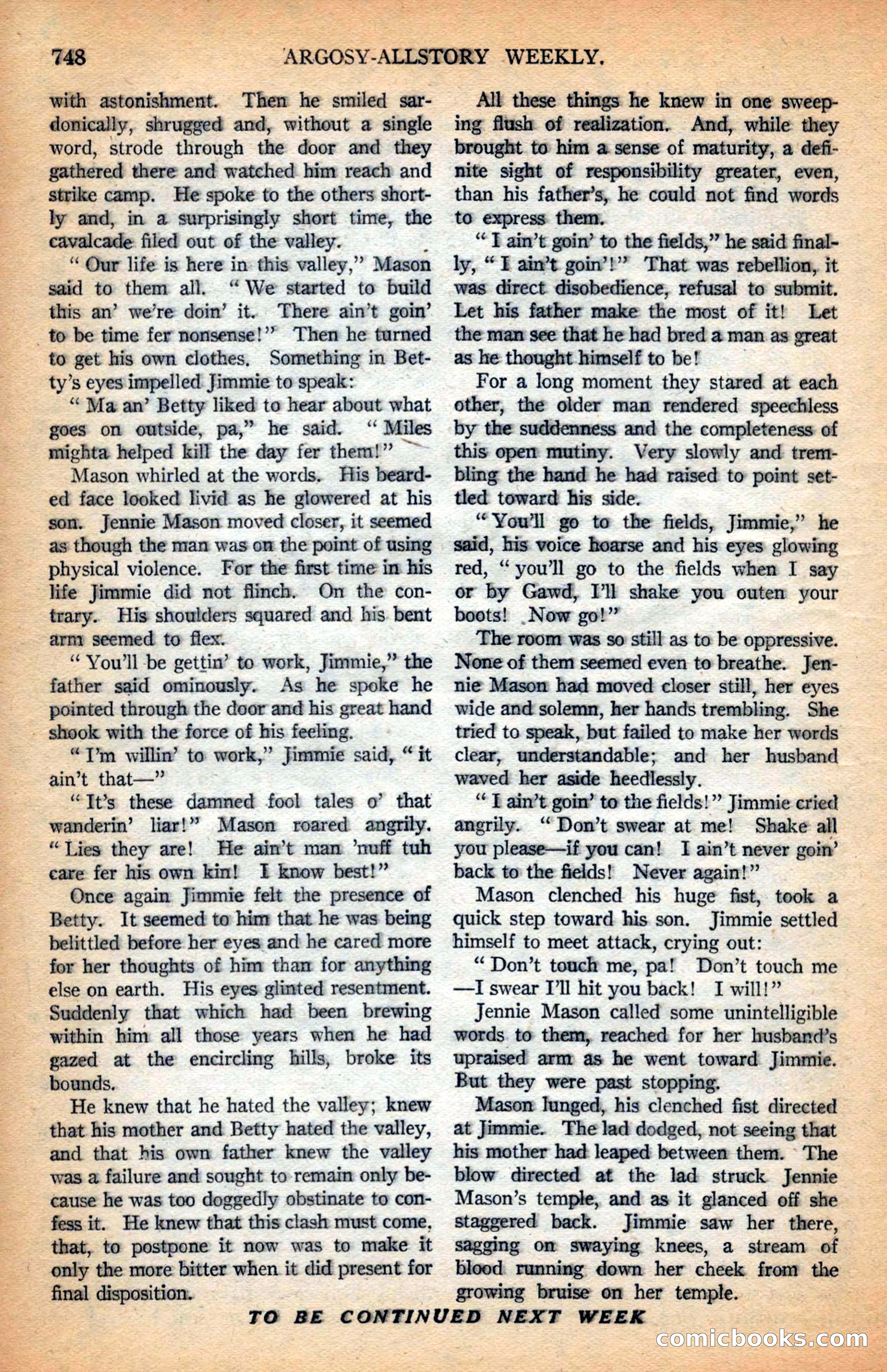 Argosy All-Story Weekly — page 110 of 164