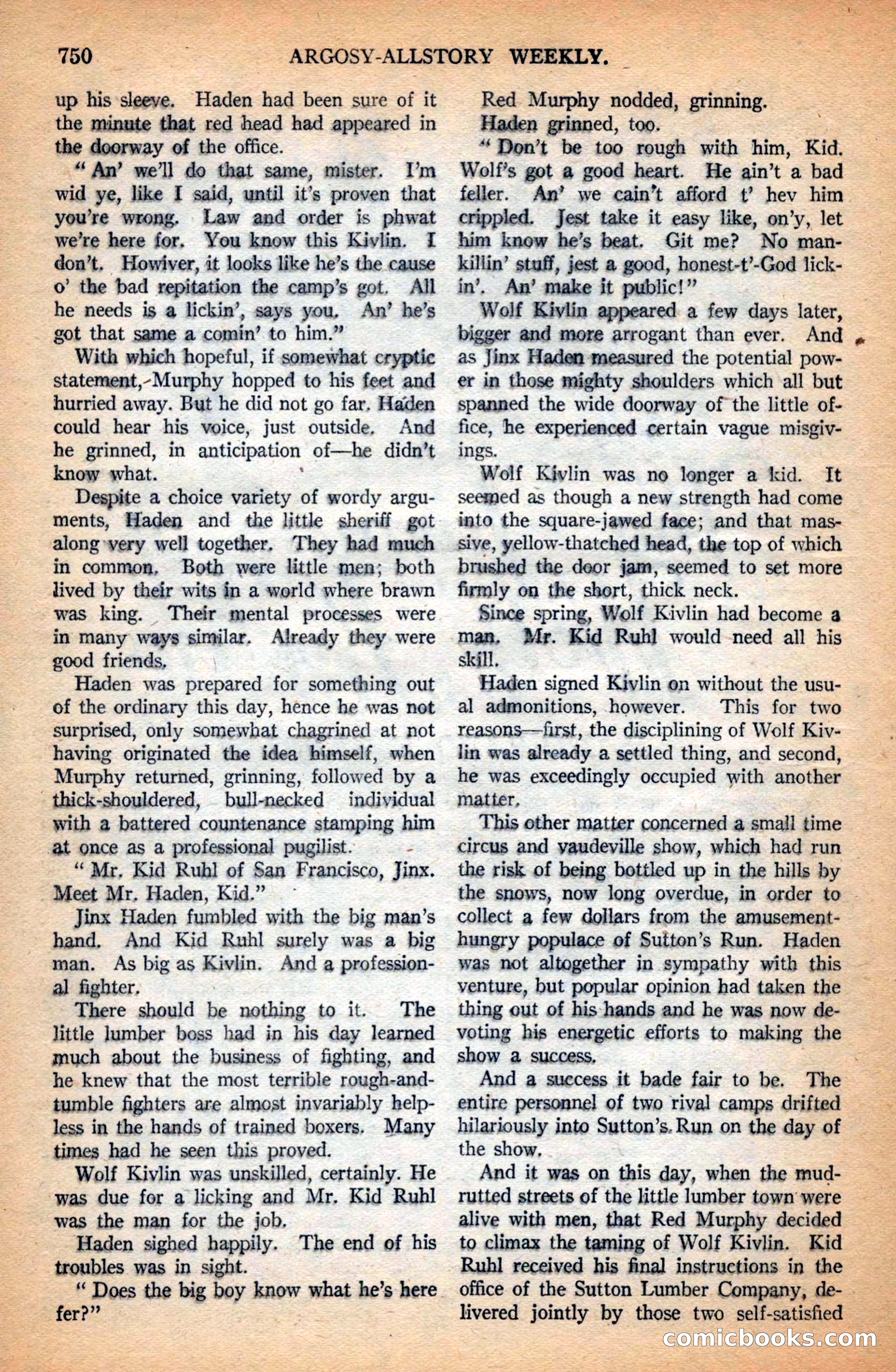Argosy All-Story Weekly — page 112 of 164