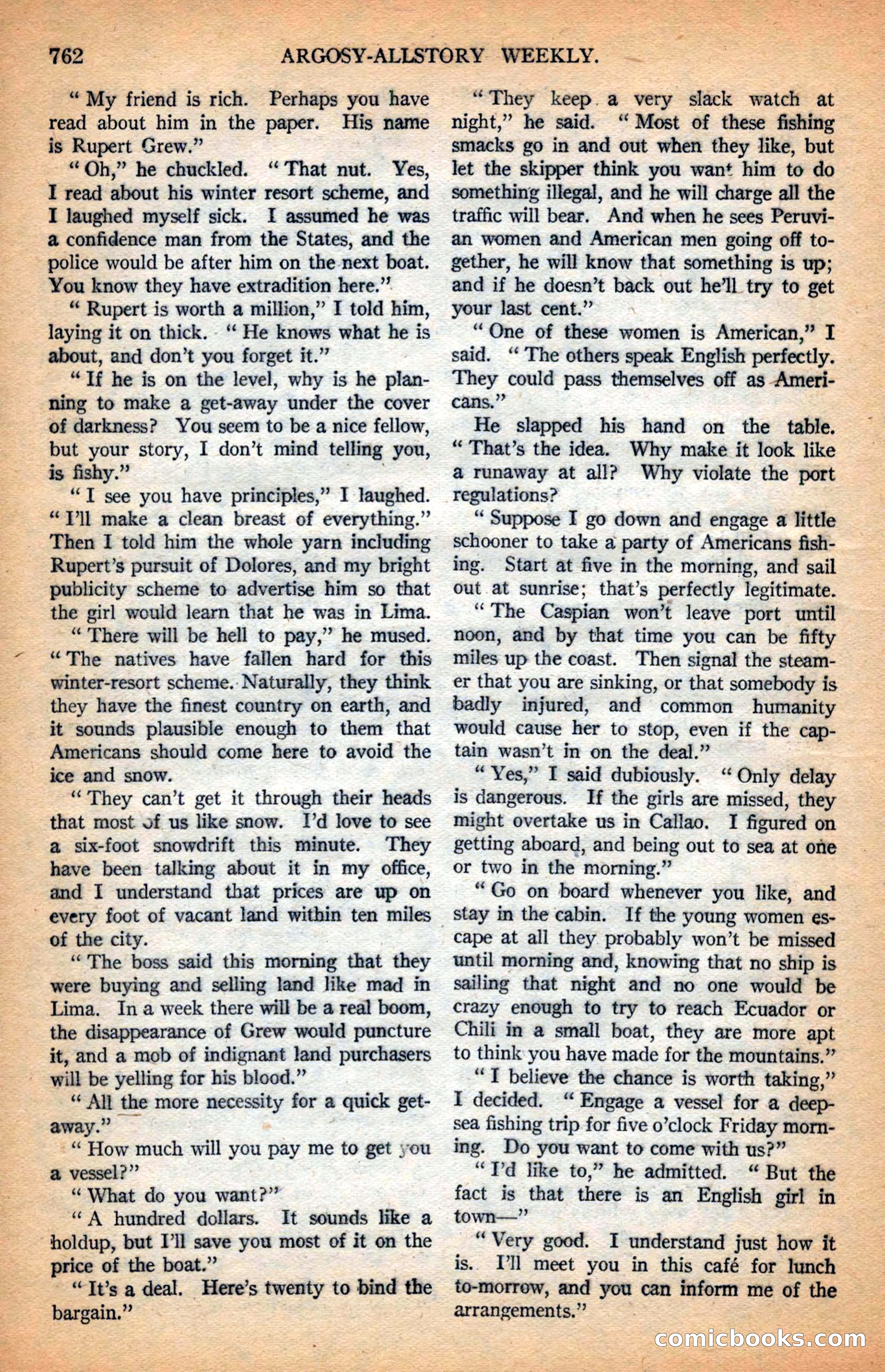 Argosy All-Story Weekly — page 124 of 164