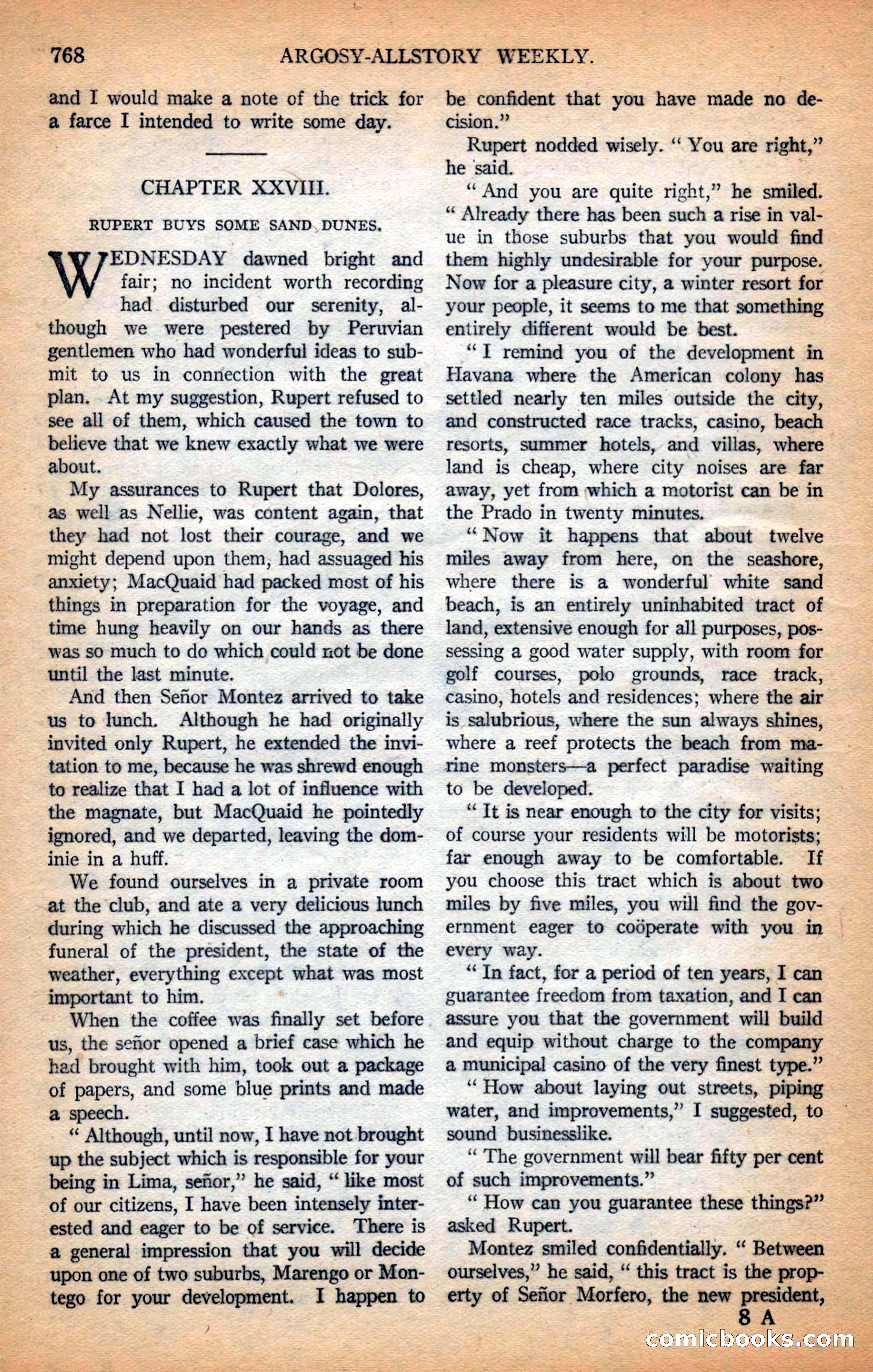 Argosy All-Story Weekly — page 130 of 164
