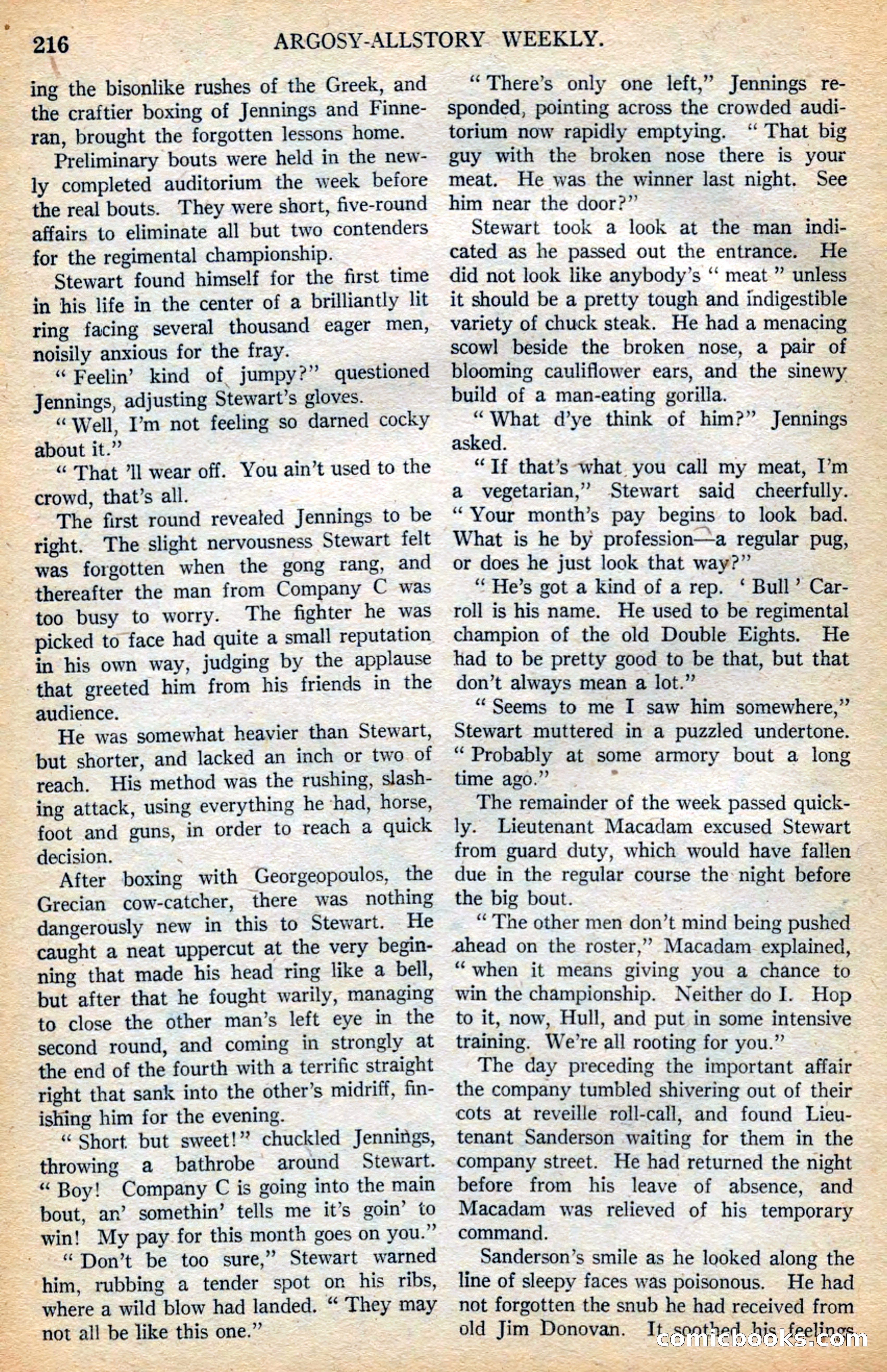 Argosy All-Story Weekly — page 62 of 168
