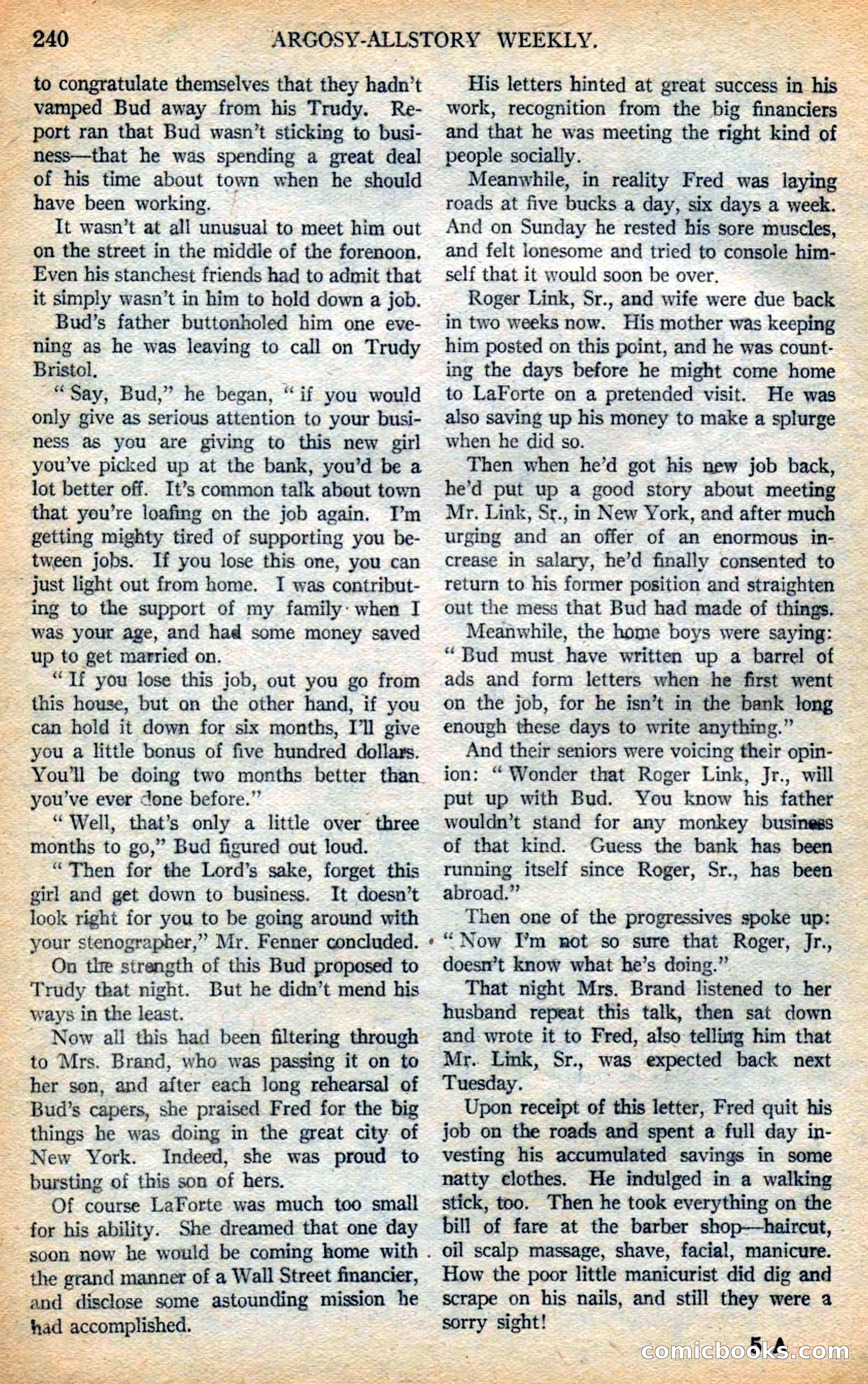 Argosy All-Story Weekly — page 86 of 168