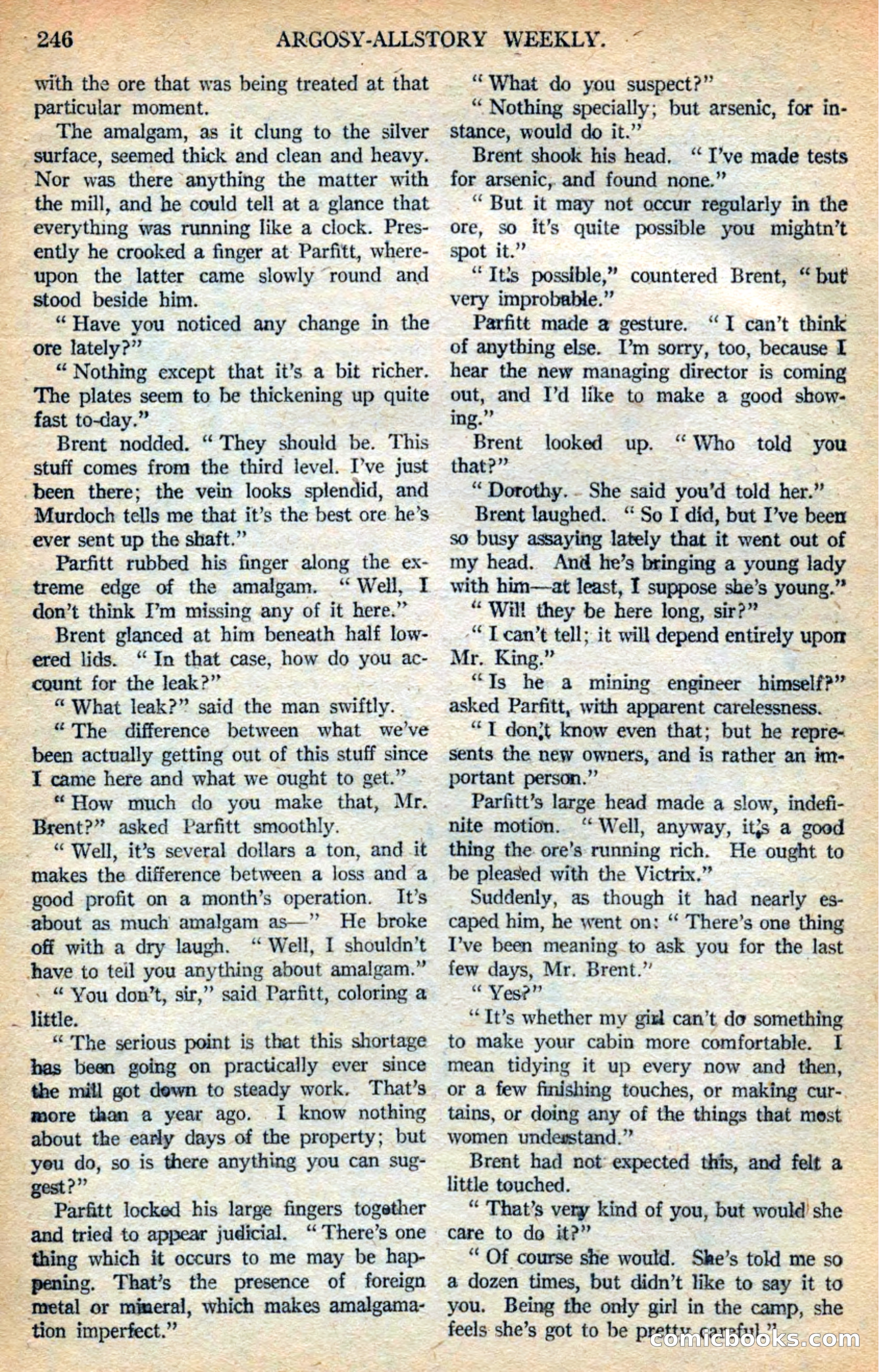 Argosy All-Story Weekly — page 92 of 168