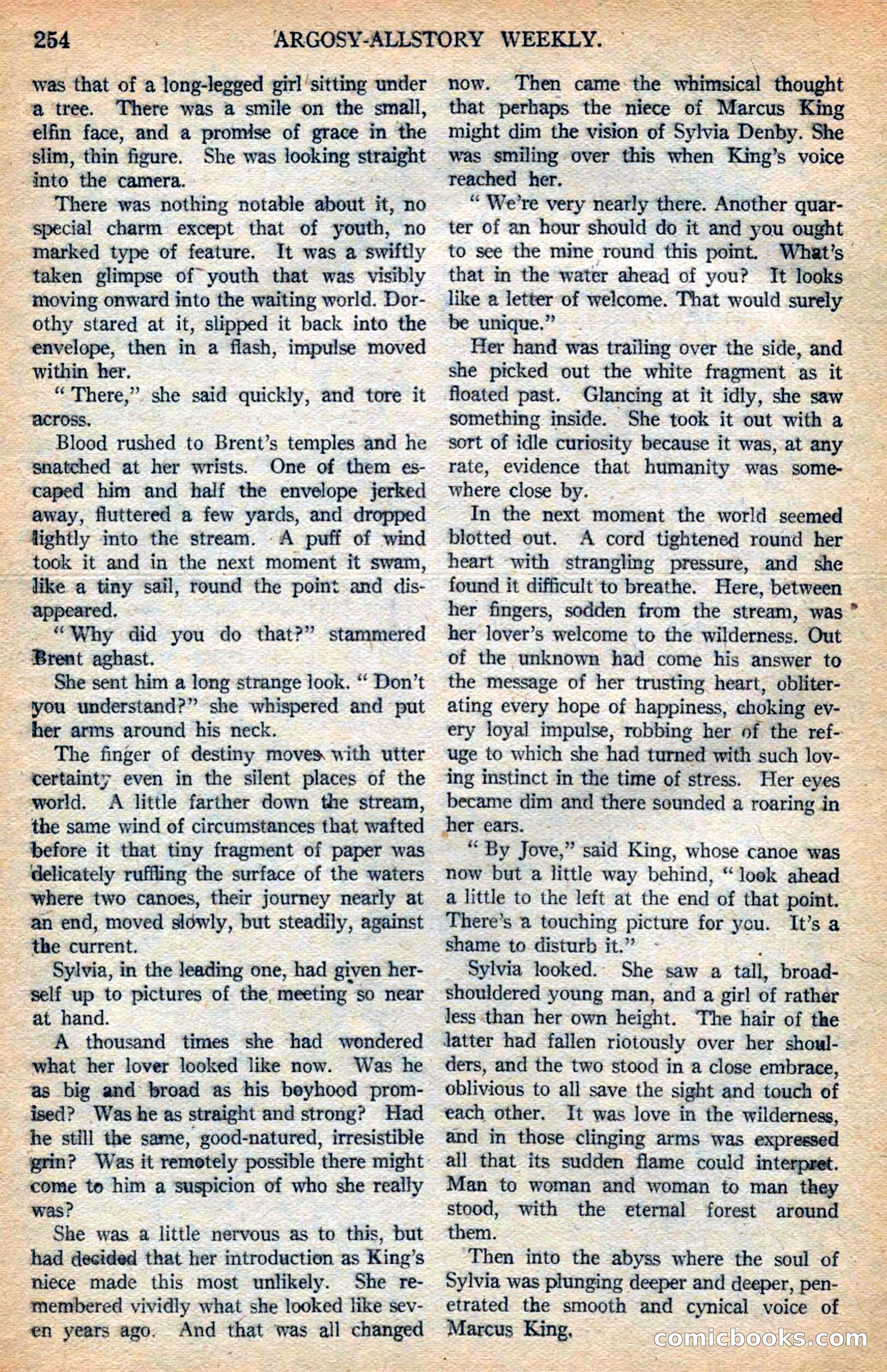 Argosy All-Story Weekly — page 100 of 168