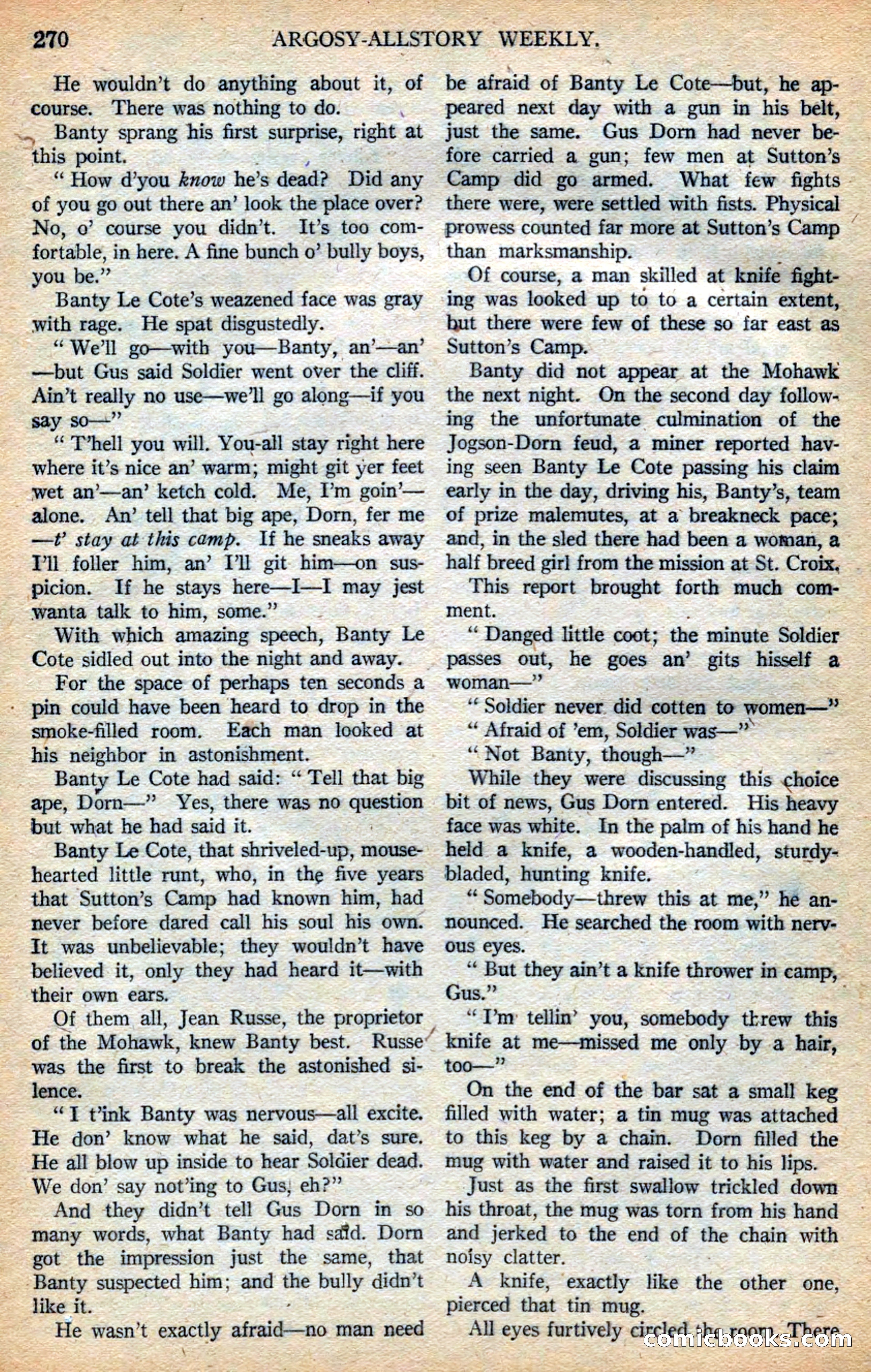 Argosy All-Story Weekly — page 116 of 168
