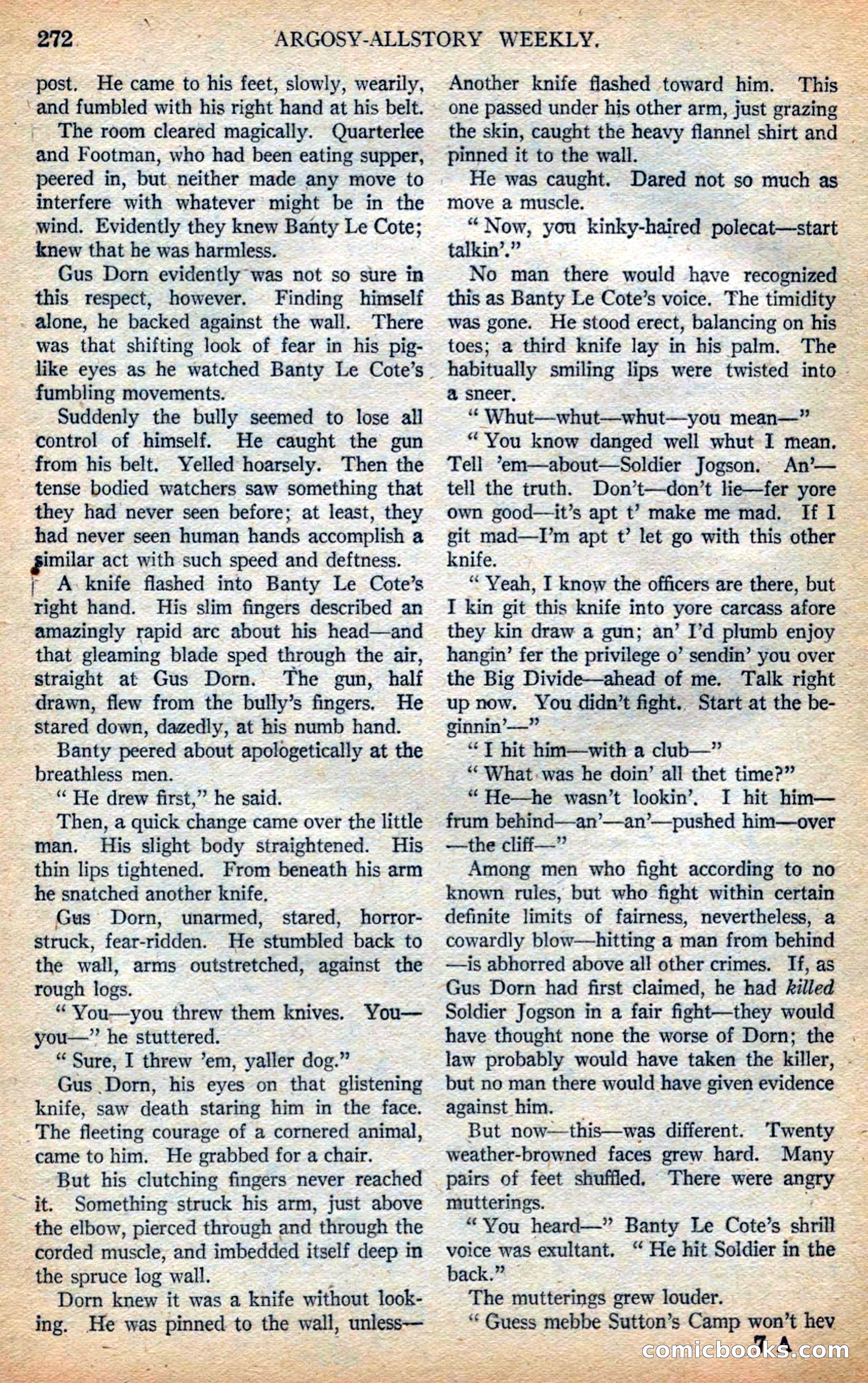 Argosy All-Story Weekly — page 118 of 168