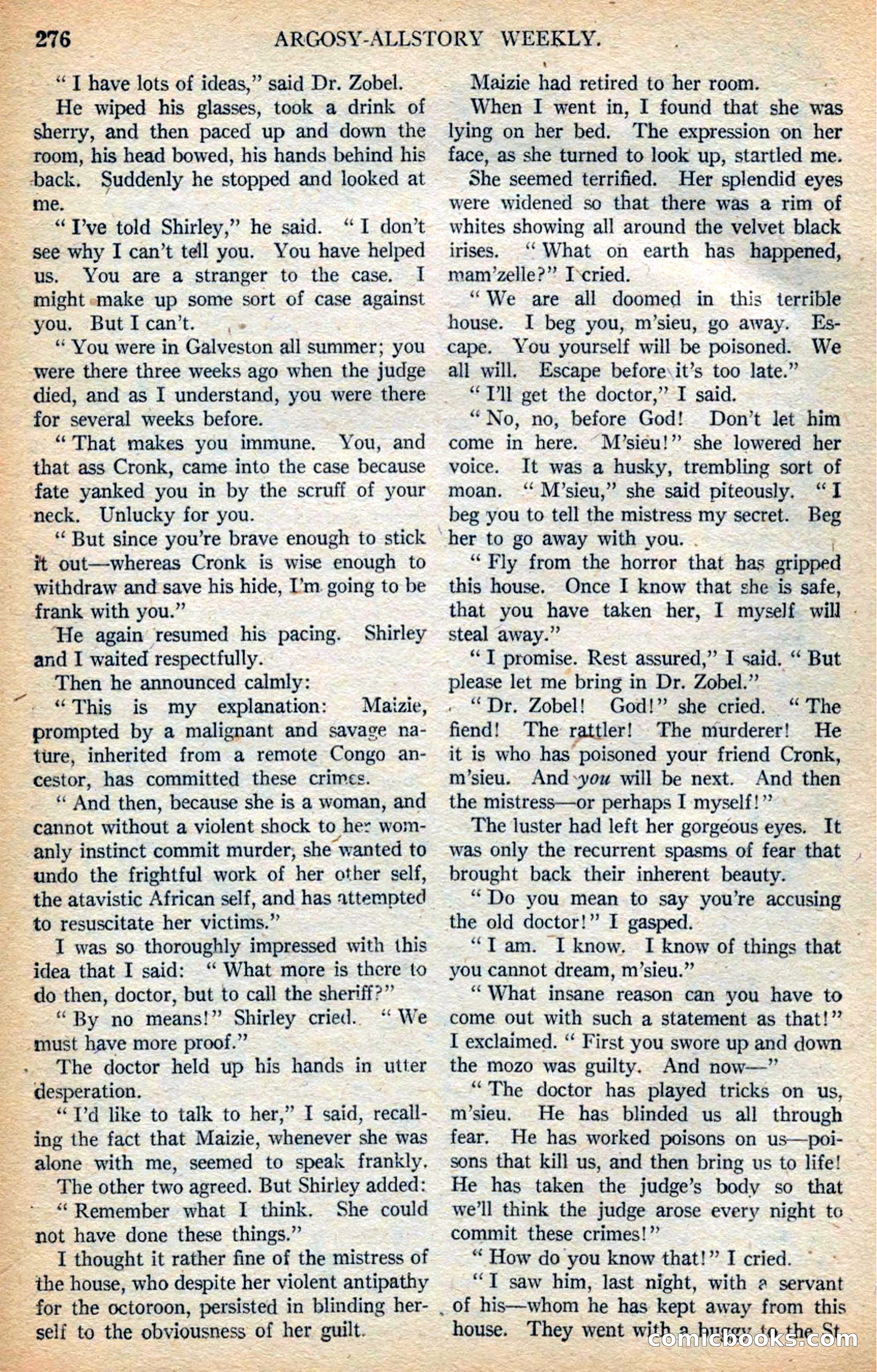 Argosy All-Story Weekly — page 122 of 168